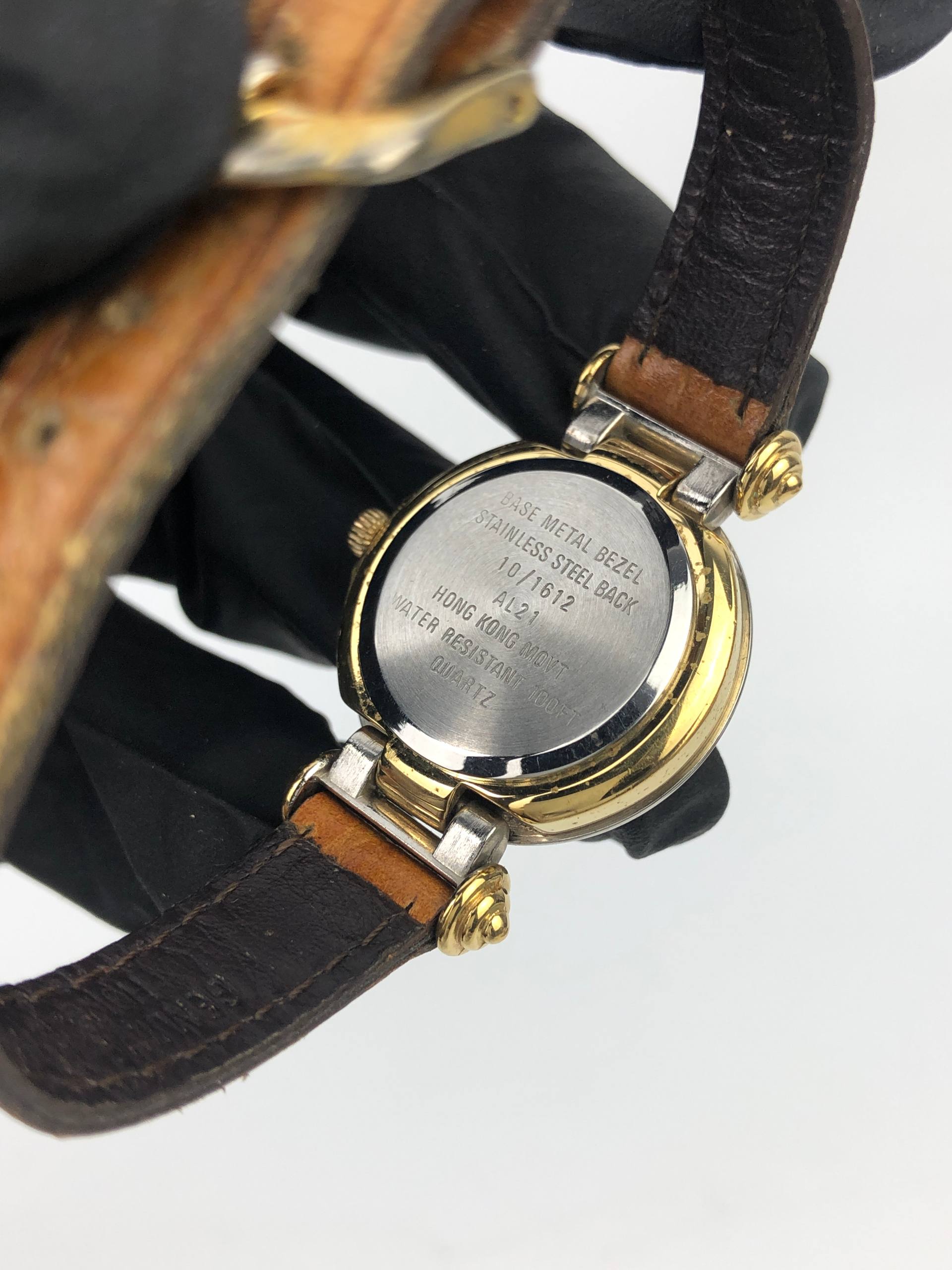 ANNE KLEIN ROMAN DIAL TWO TONE LADIES DRESS WATCH QUARTZ - Gambar 8