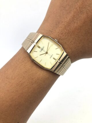 AUREOLE SWISS OCTAGON QUARTZ TWO TONE CHAMPAGNE DIAL ORIGINAL