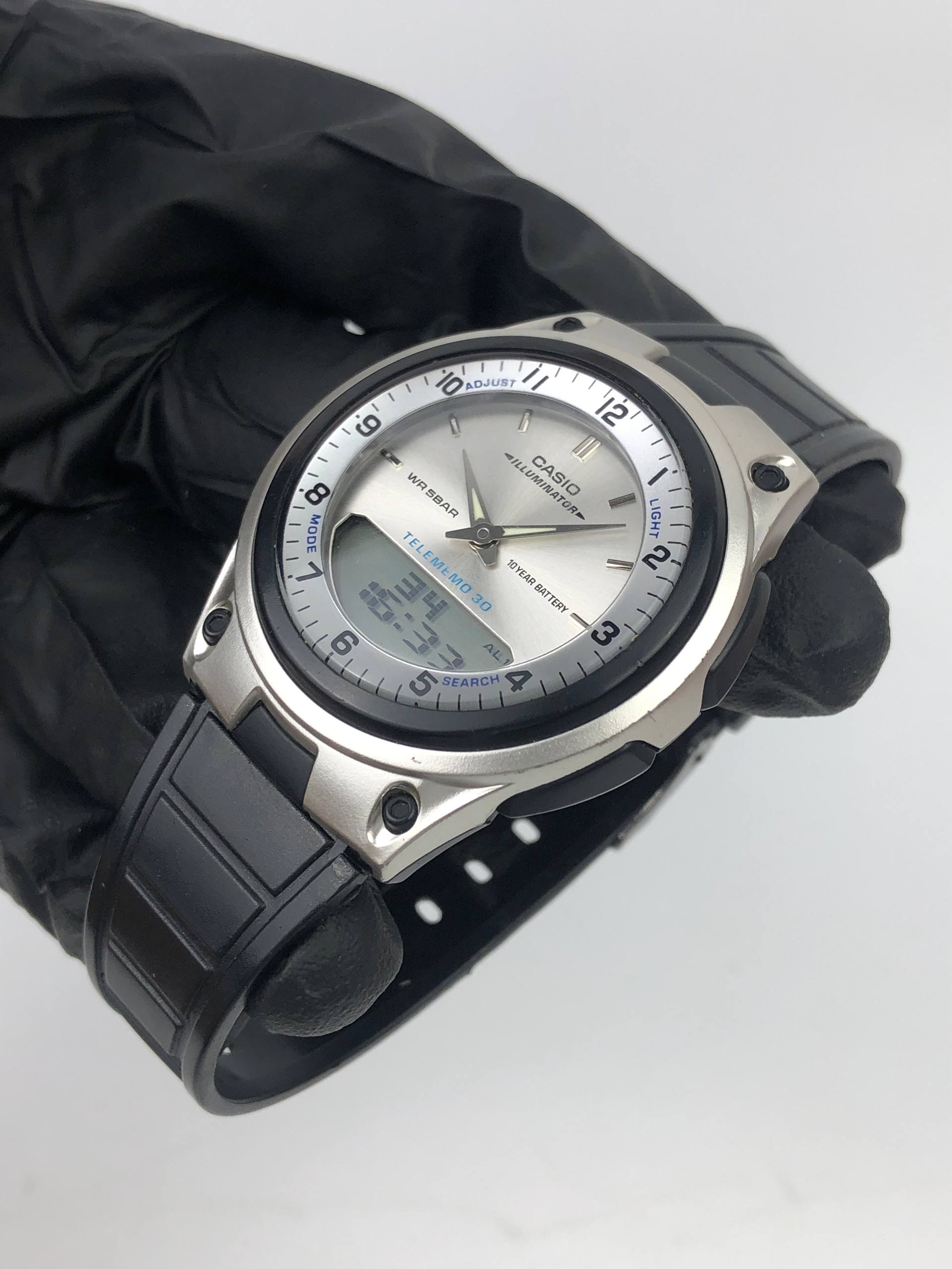 CASIO TELEMEMO 30 AW-80 ANA DIGI WORLD TIME JAPAN MODULE 2747 - Gambar 3
