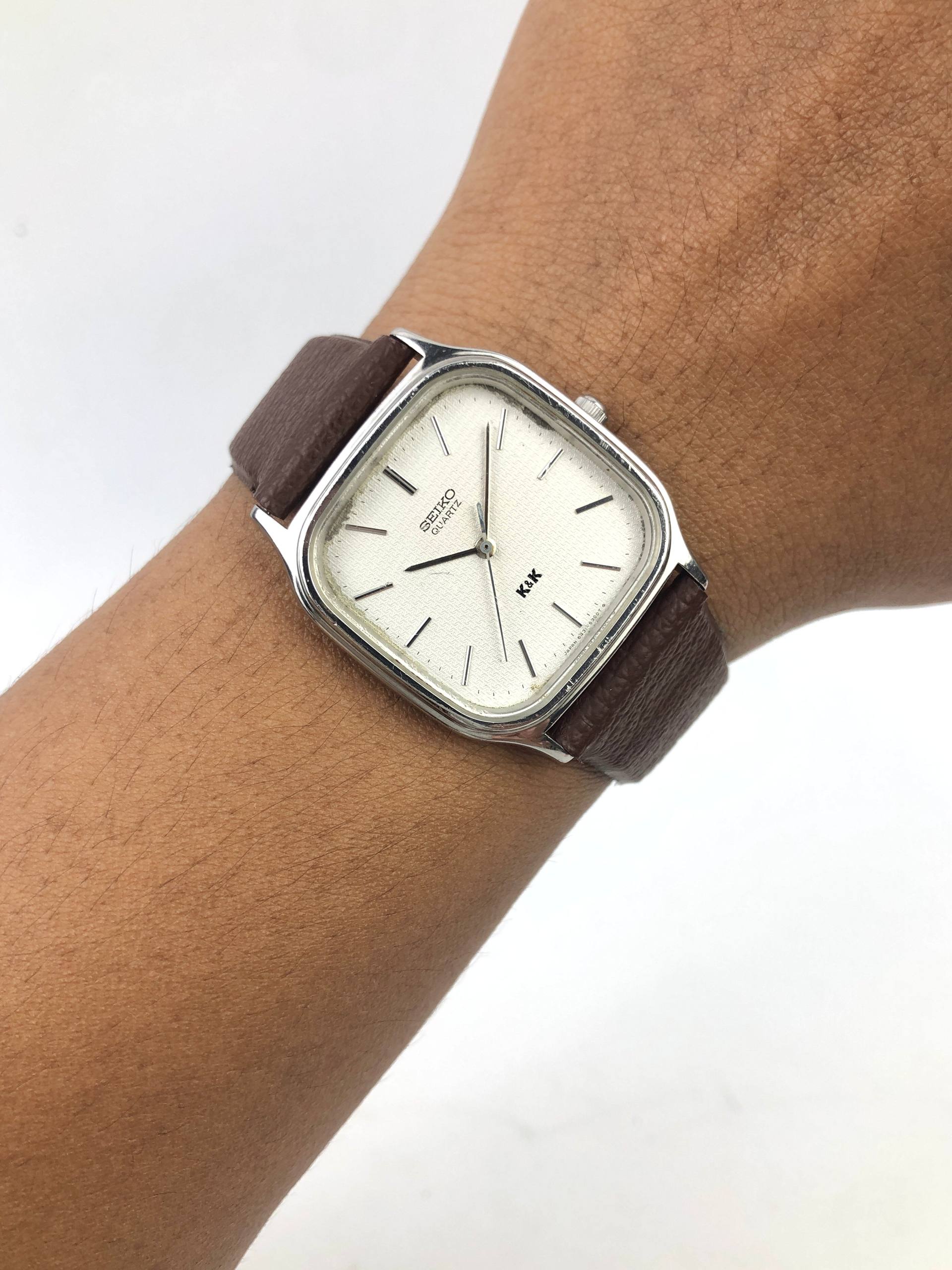 SEIKO QUARTZ K&K 6431-5050 JAPAN CUSHION CASE