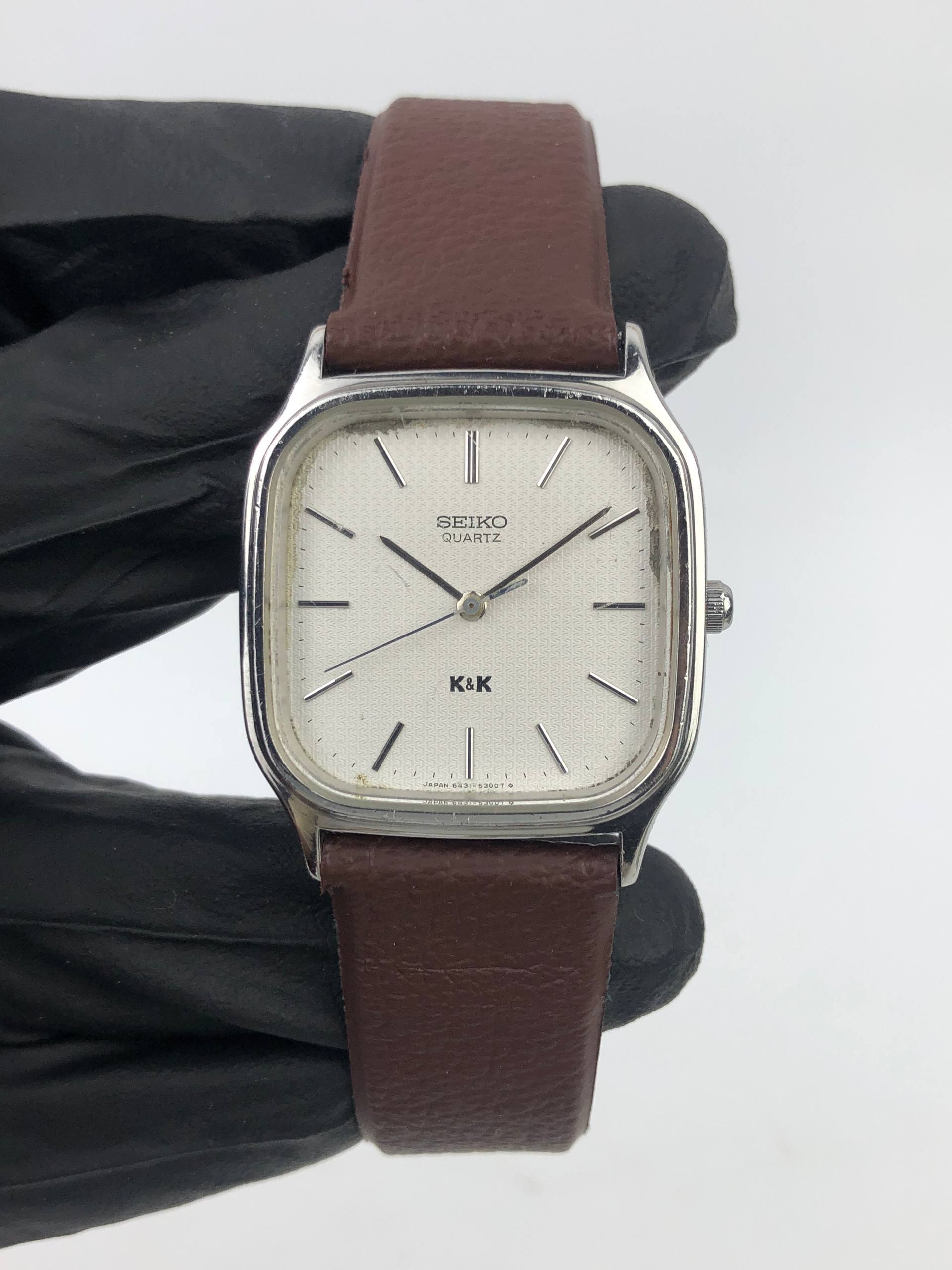 SEIKO QUARTZ K&K 6431-5050 JAPAN CUSHION CASE - Gambar 2