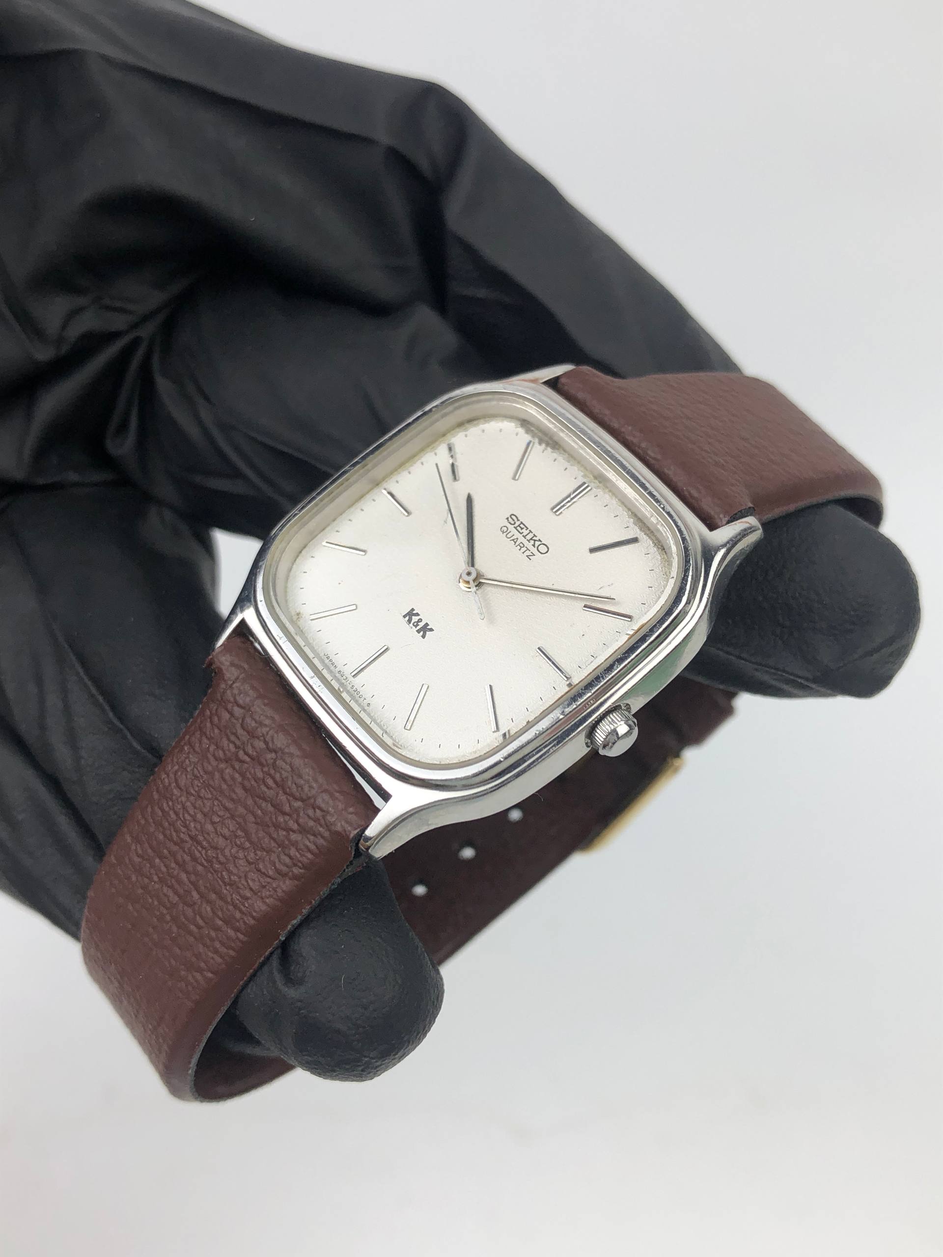 SEIKO QUARTZ K&K 6431-5050 JAPAN CUSHION CASE - Gambar 3