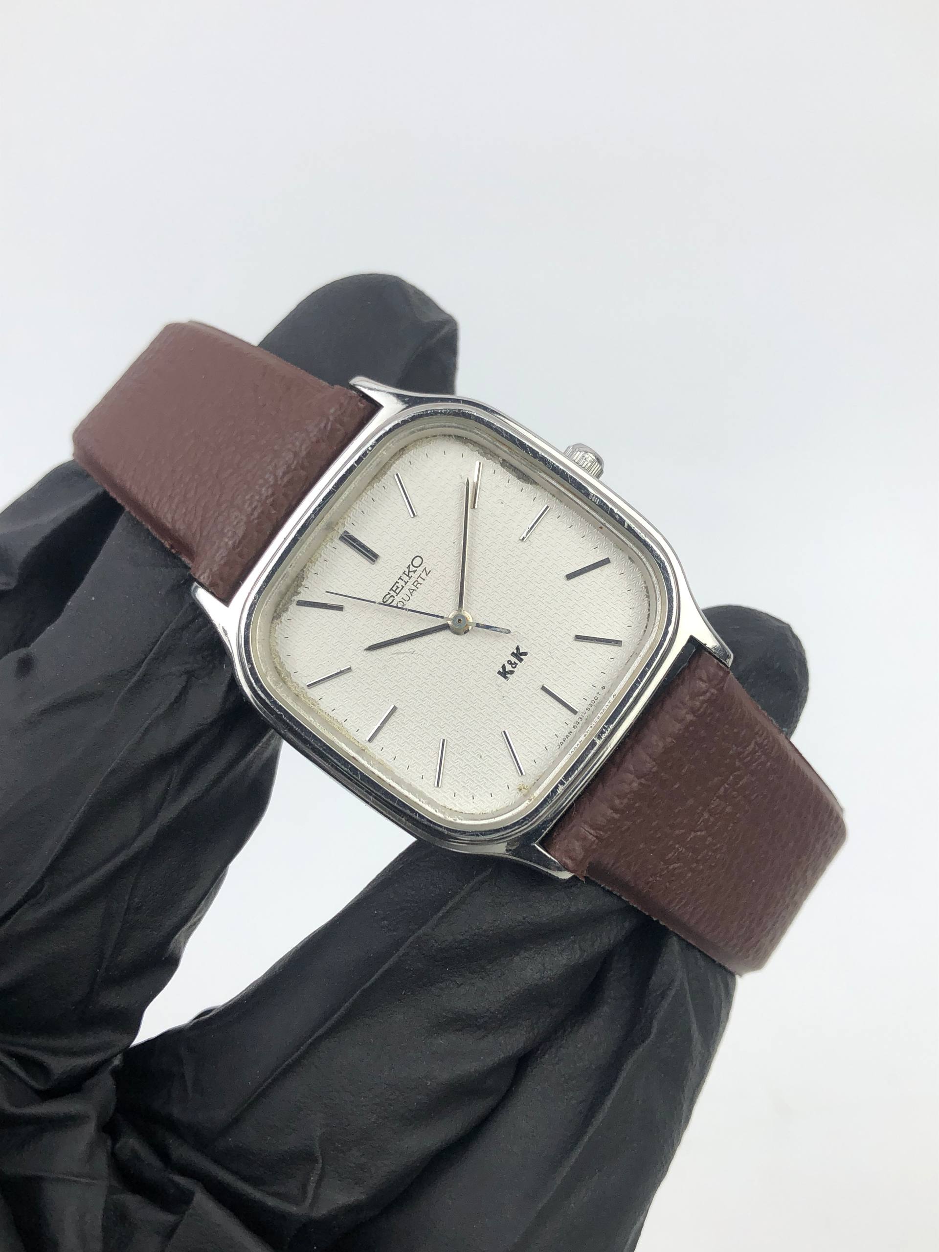 SEIKO QUARTZ K&K 6431-5050 JAPAN CUSHION CASE - Gambar 4