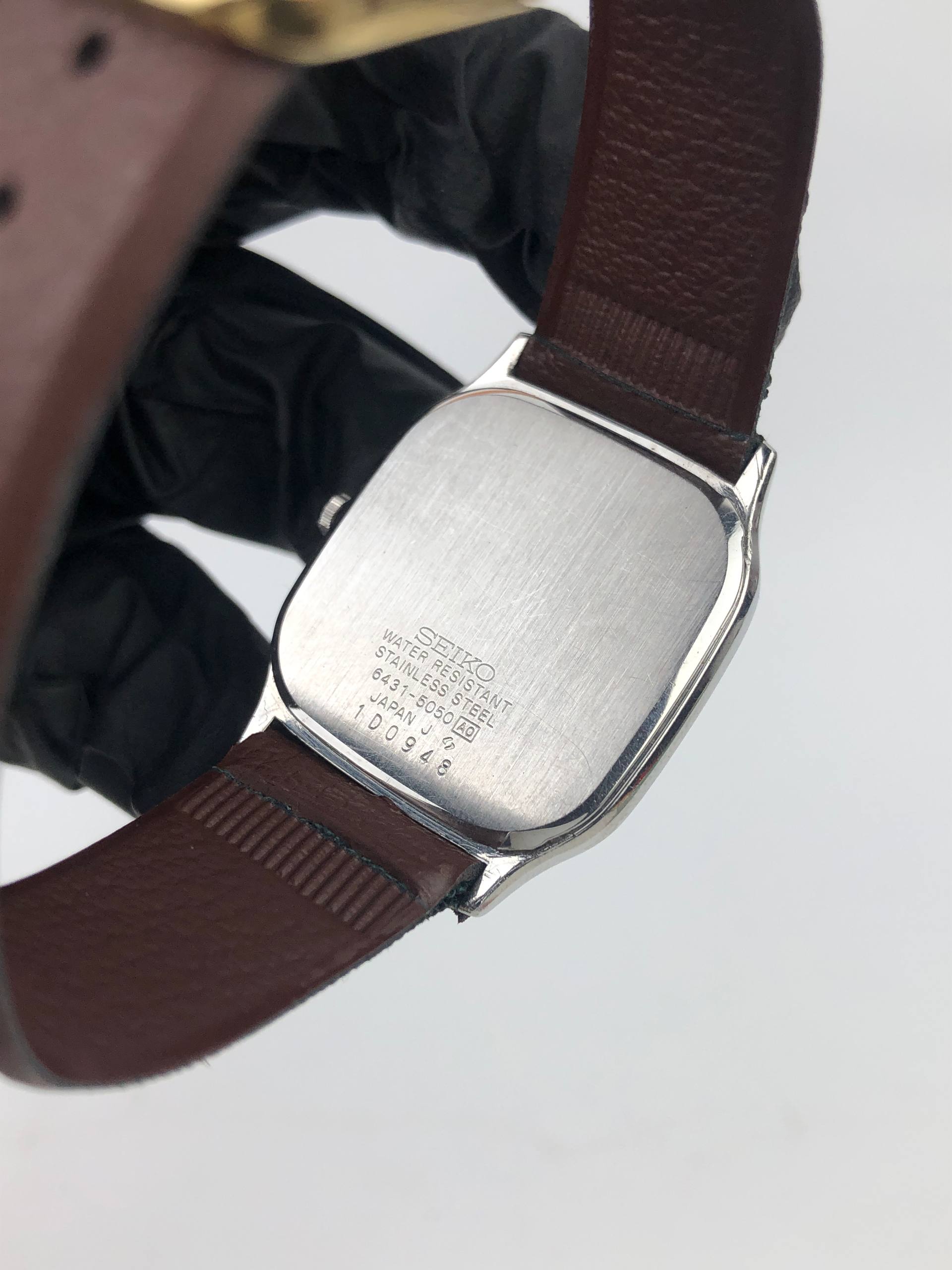 SEIKO QUARTZ K&K 6431-5050 JAPAN CUSHION CASE - Gambar 7