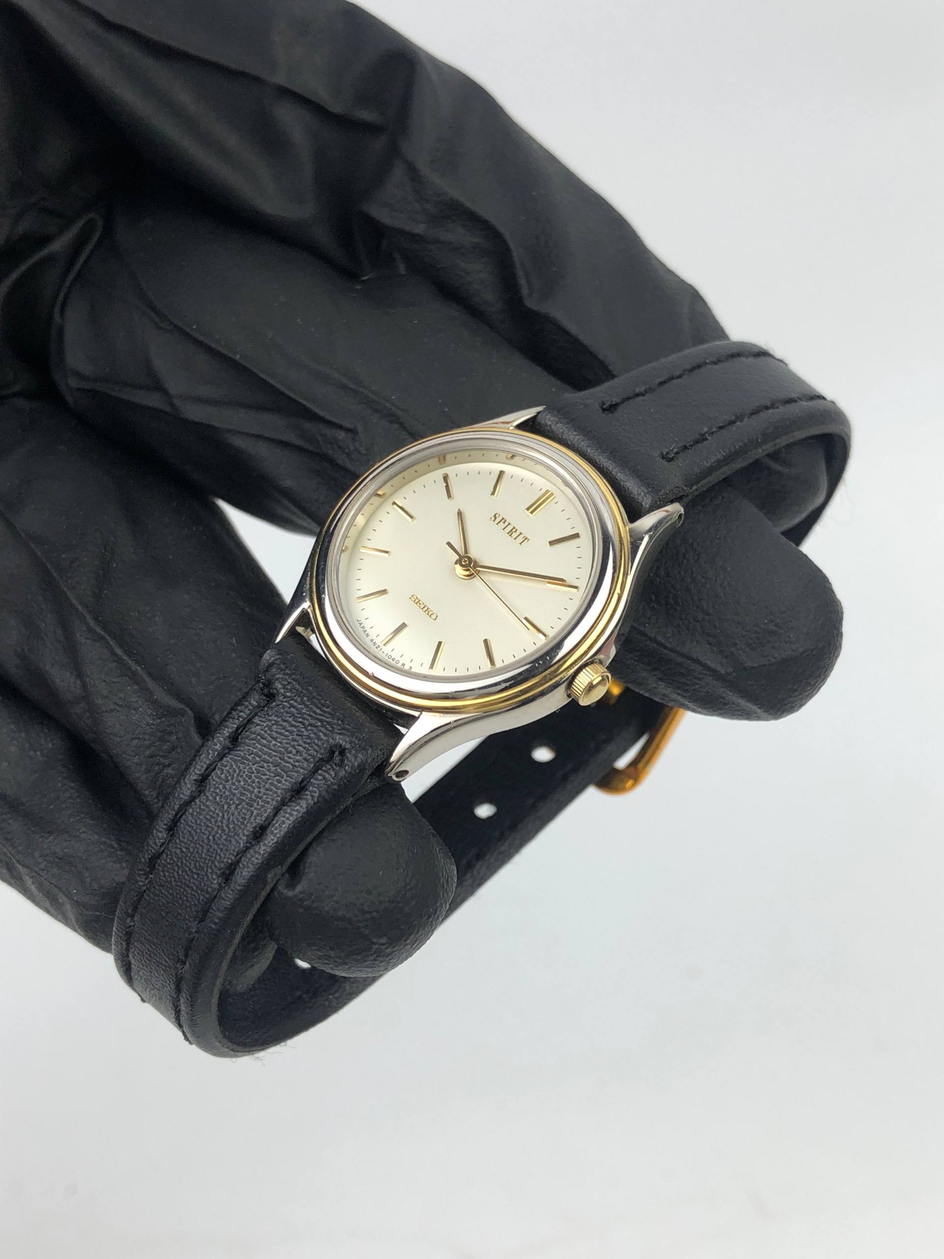 SEIKO SPIRIT 4N21-054A 1992 NTT JAPAN QUARTZ LADIES DRESS WATCH - Gambar 3