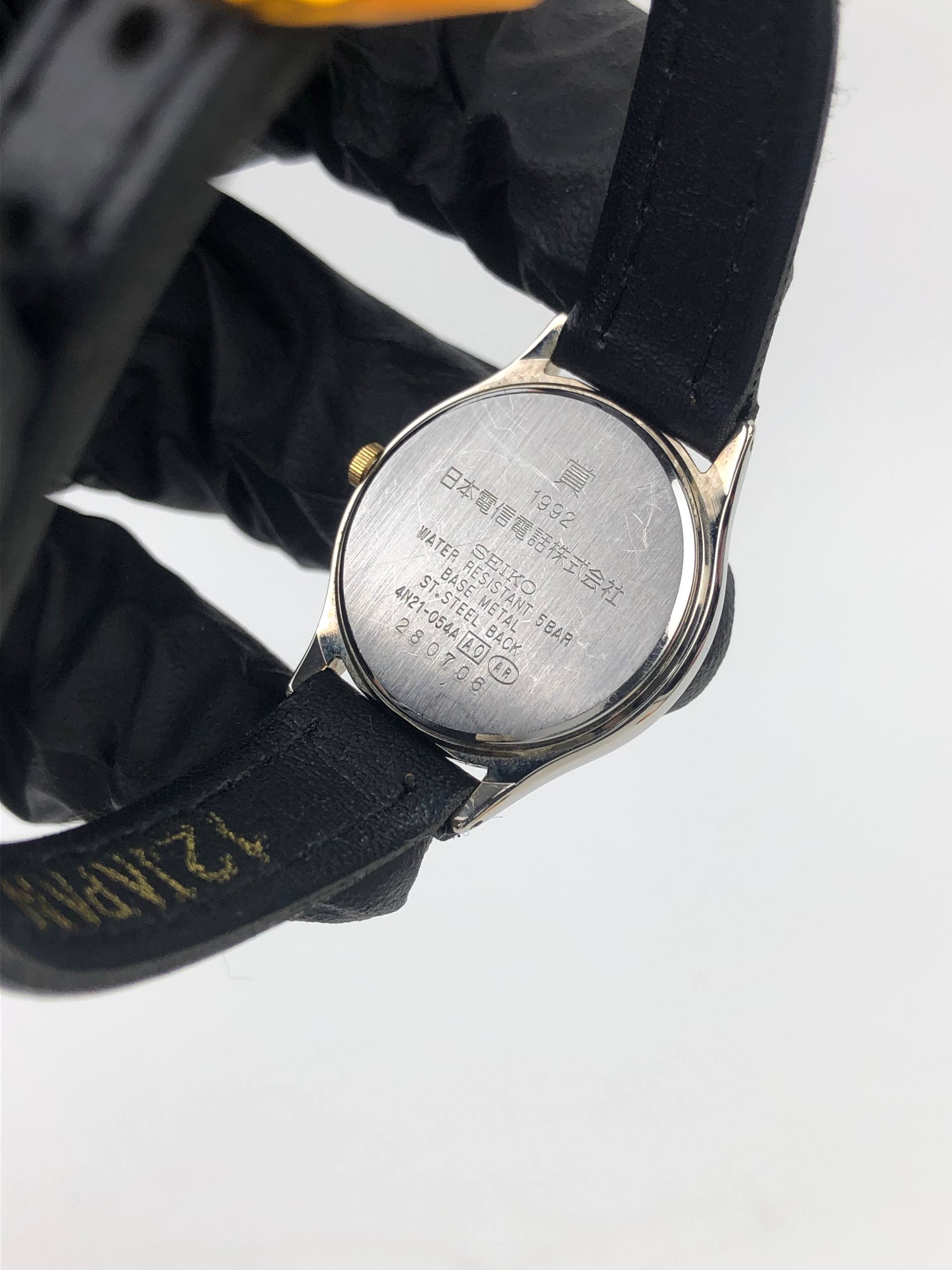 SEIKO SPIRIT 4N21-054A 1992 NTT JAPAN QUARTZ LADIES DRESS WATCH - Gambar 7