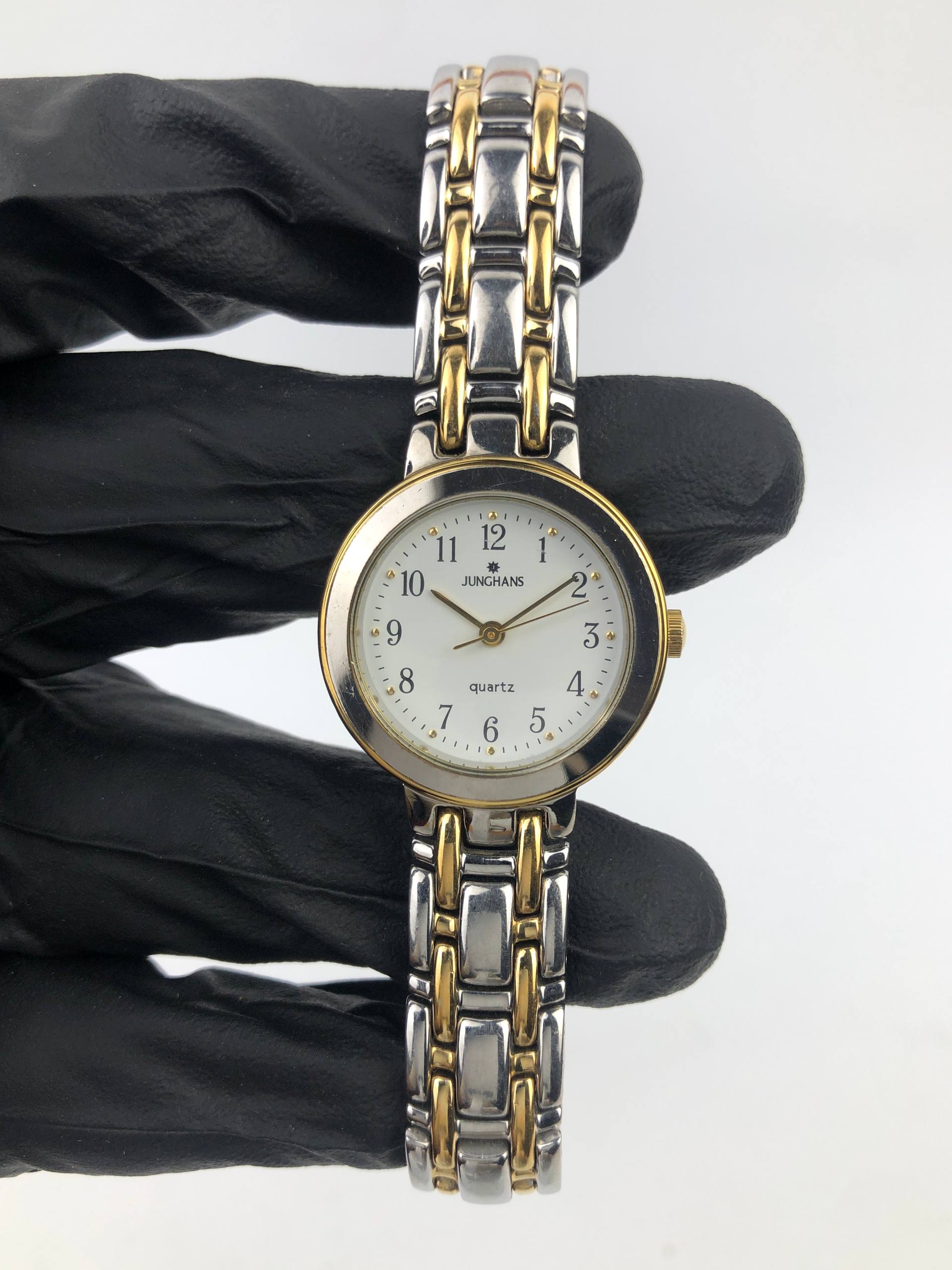 JUNGHANS JY-2000L QUARTZ TWO TONE LADIES DRESS WATCH - Gambar 2
