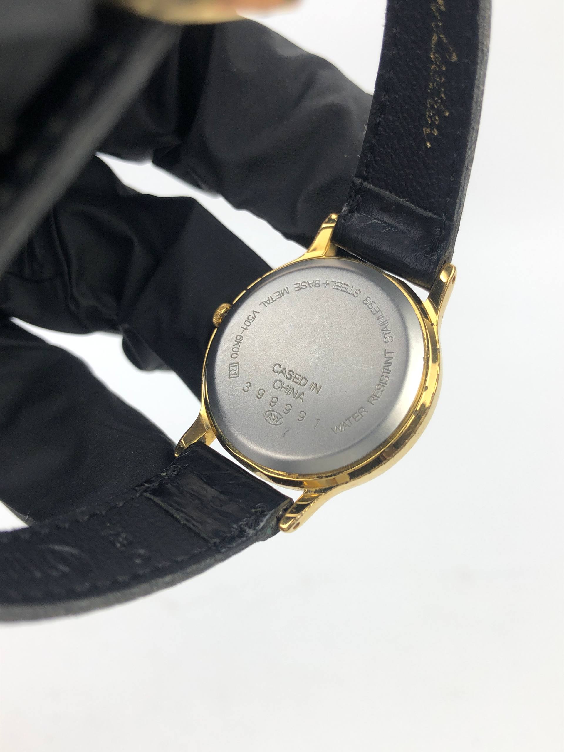 ALBA QUARTZ LADIES V501-6K00 CREAM DIAL GOLD CASE JAPAN MOVEMENT ORIGINAL - Gambar 7