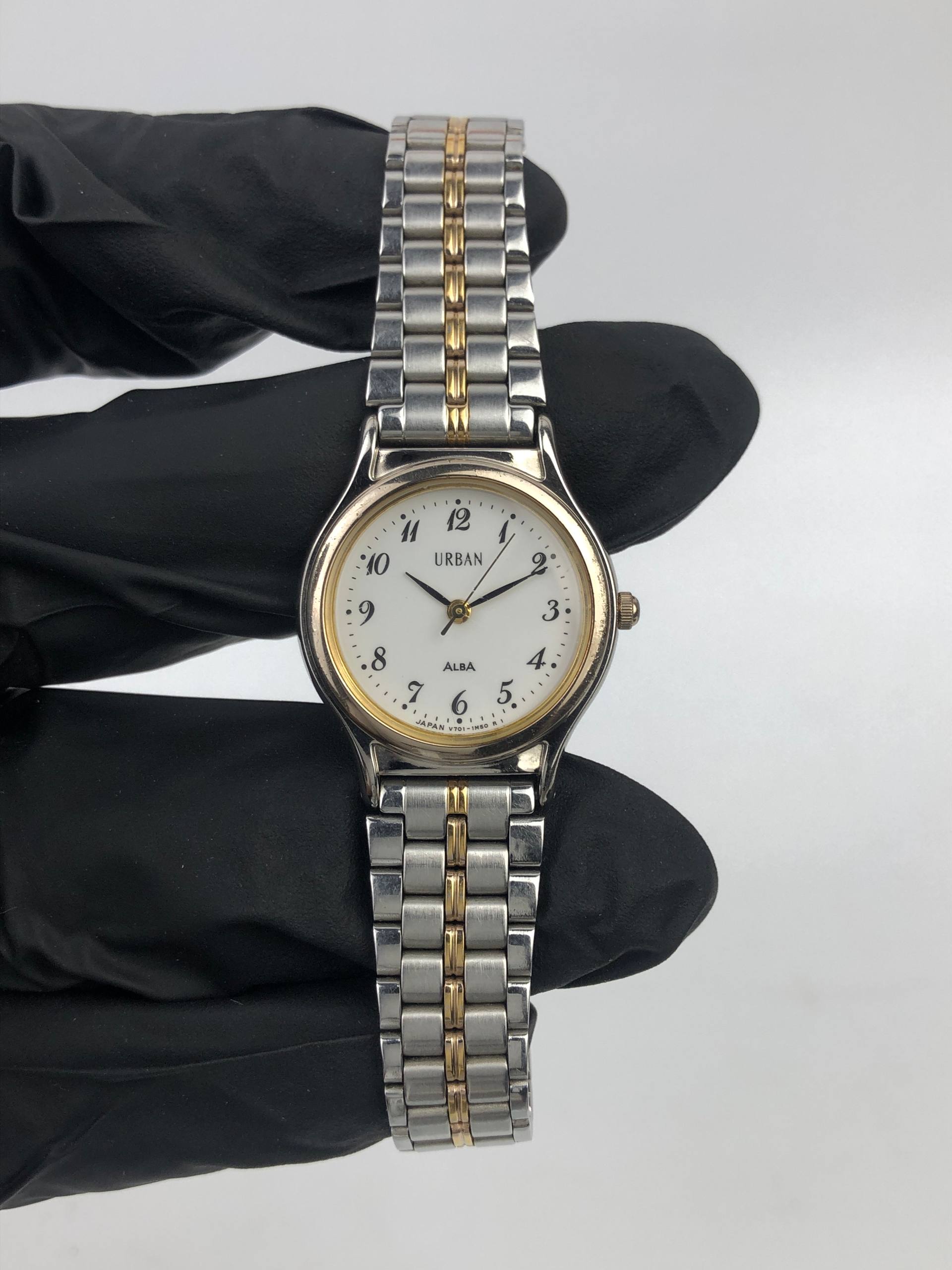 ALBA URBAN LADIES QUARTZ Y70-1690 WHITE DIAL TWO TONE JAPAN ORIGINAL - Gambar 2
