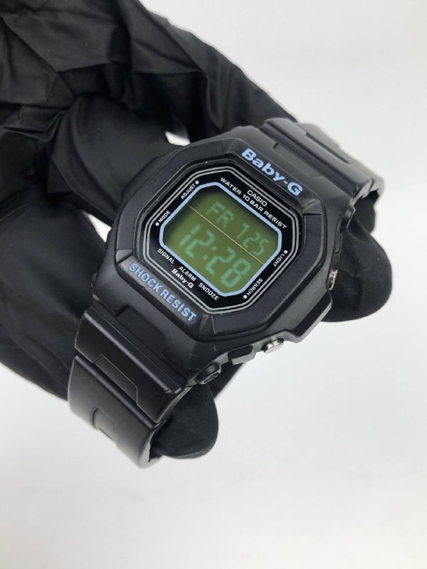 CASIO BABY-G BG-5600BK MODULE 3286 DIGITAL BLACK SHOCK RESIST ORIGINAL - Gambar 3