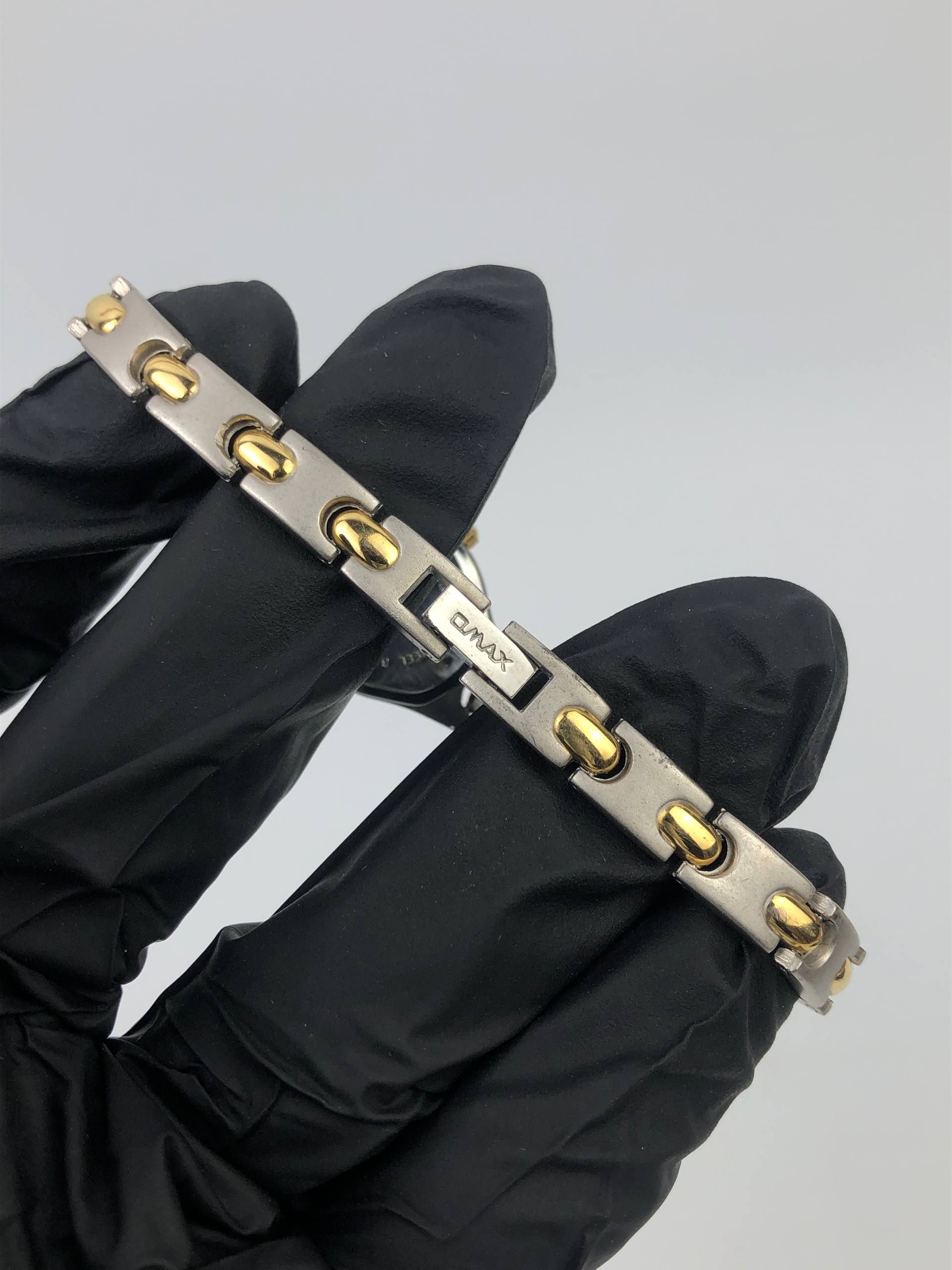 OMAX LADIES QUARTZ BLACK DIAL TWO TONE BRACELET JAPAN MOVEMENT ORIGINAL - Gambar 7