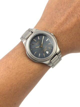 CASIO LINEAGE TITANIUM LIN-1753 DARK GREY DIAL ORIGINAL JAPAN TITANIUM BRACELET
