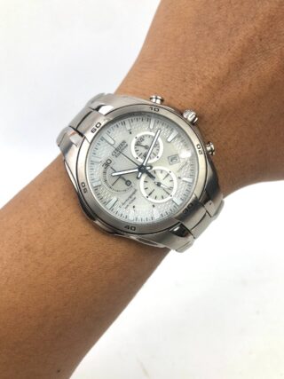 CITIZEN ECO DRIVE CHRONOGRAPH TITANIUM H570-S030757 SILVER DIAL ORIGINAL
