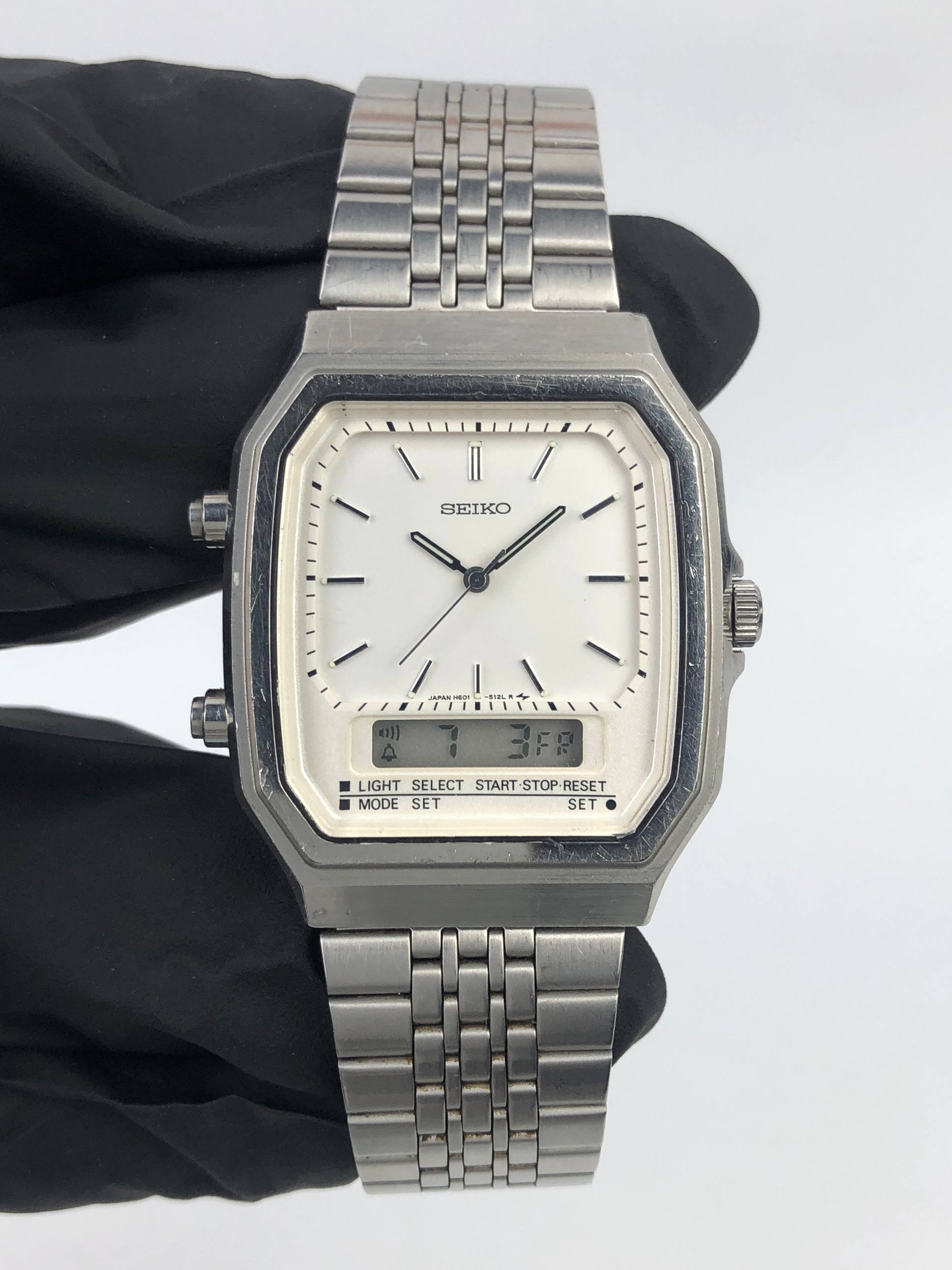 SEIKO H601-5070 ANA-DIGI DUO DISPLAY QUARTZ ALARM CHRONOGRAPH JAPAN - Gambar 2