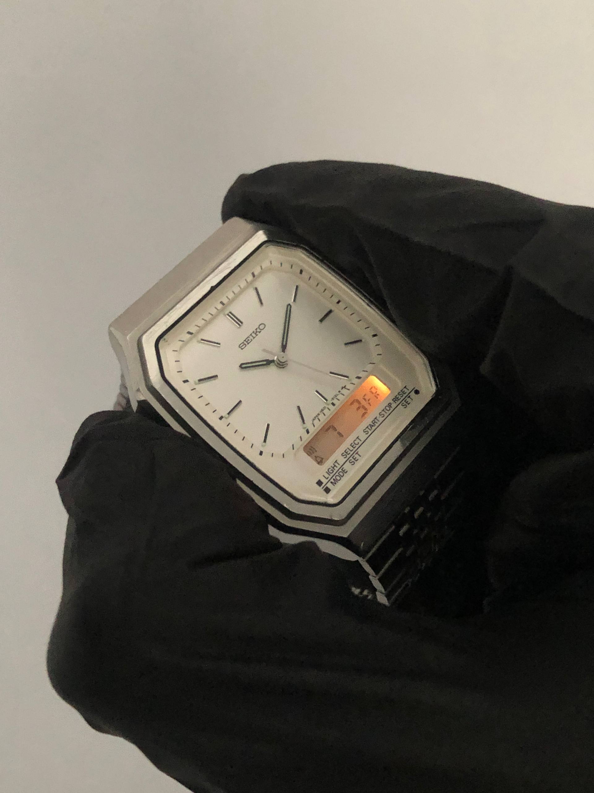 SEIKO H601-5070 ANA-DIGI DUO DISPLAY QUARTZ ALARM CHRONOGRAPH JAPAN - Gambar 4