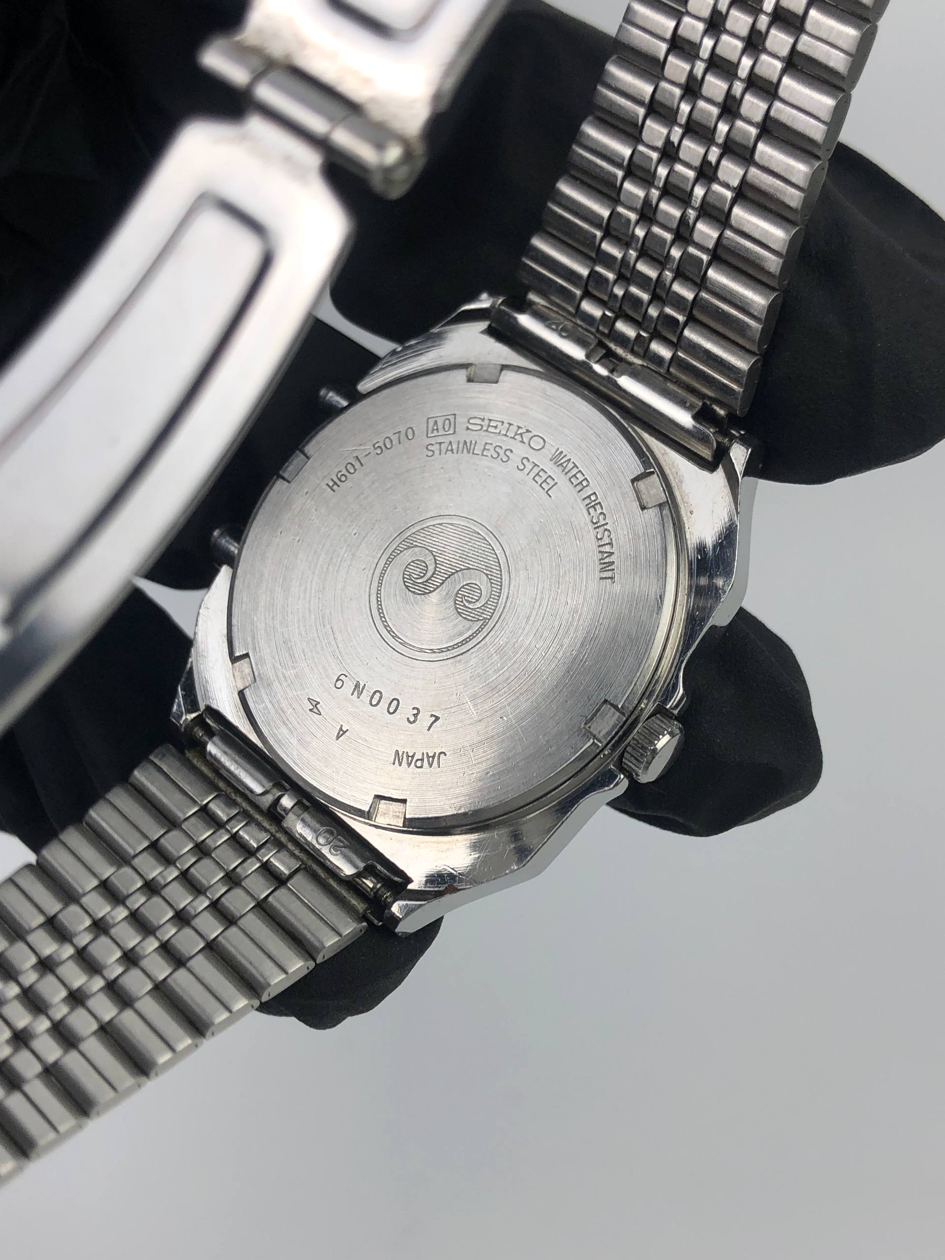 SEIKO H601-5070 ANA-DIGI DUO DISPLAY QUARTZ ALARM CHRONOGRAPH JAPAN - Gambar 8