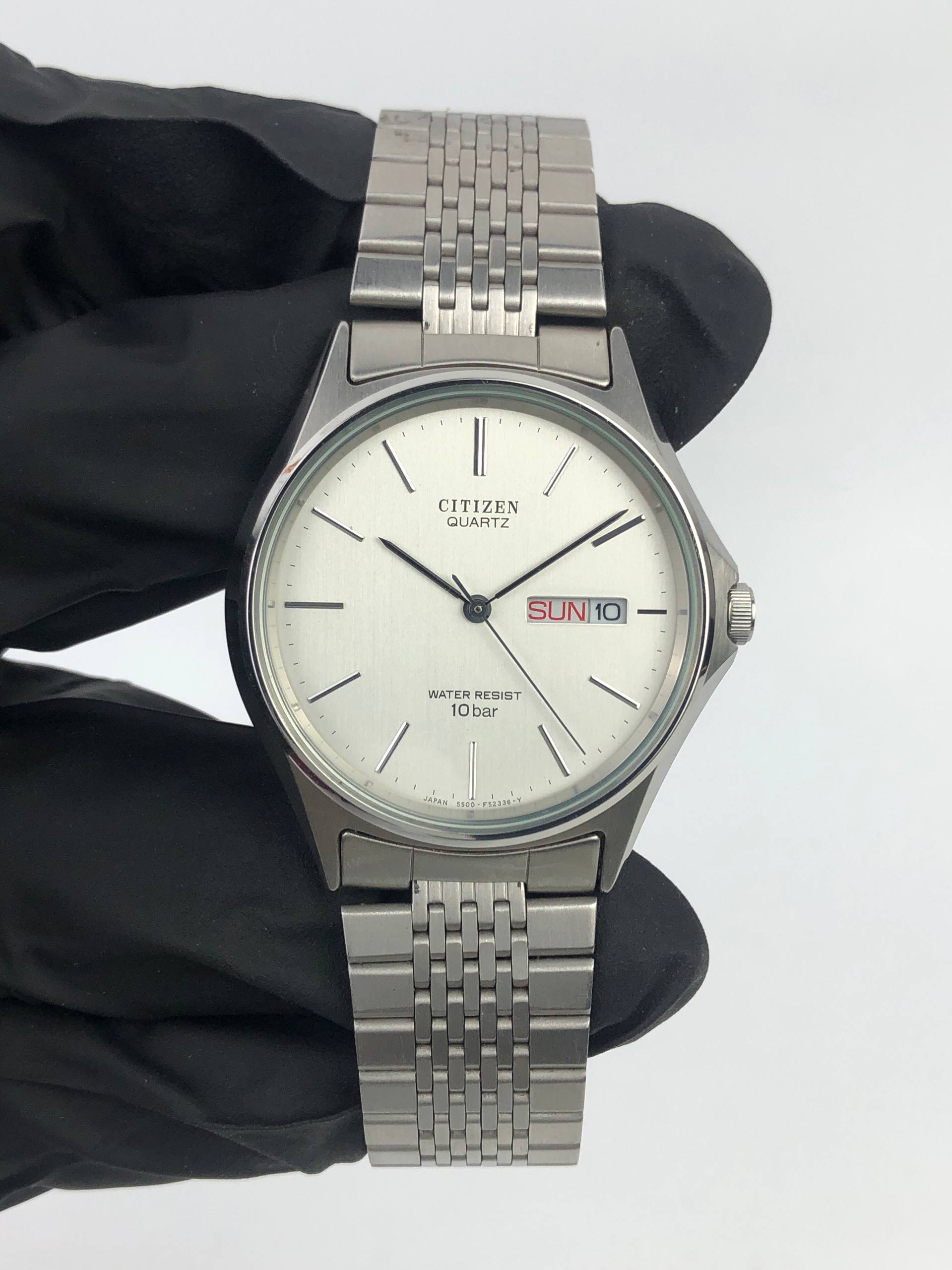 CITIZEN QUARTZ DAY DATE JAPAN 100M – JUBILEE 5-LINK STAINLESS - Gambar 2