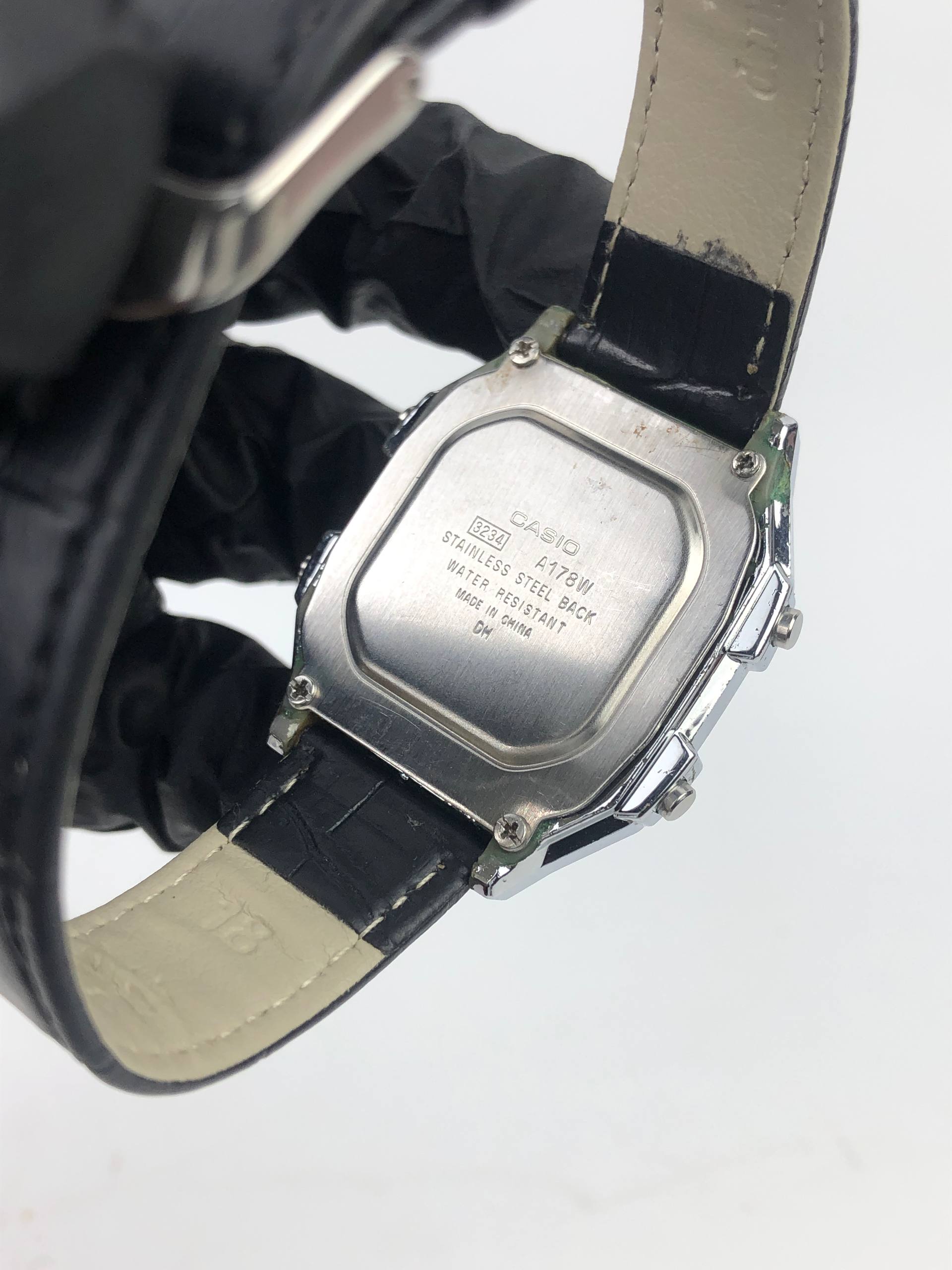 CASIO A178W MODULE 3234 DIGITAL QUARTZ ALARM CHRONOGRAPH RETRO WATCH - Gambar 8