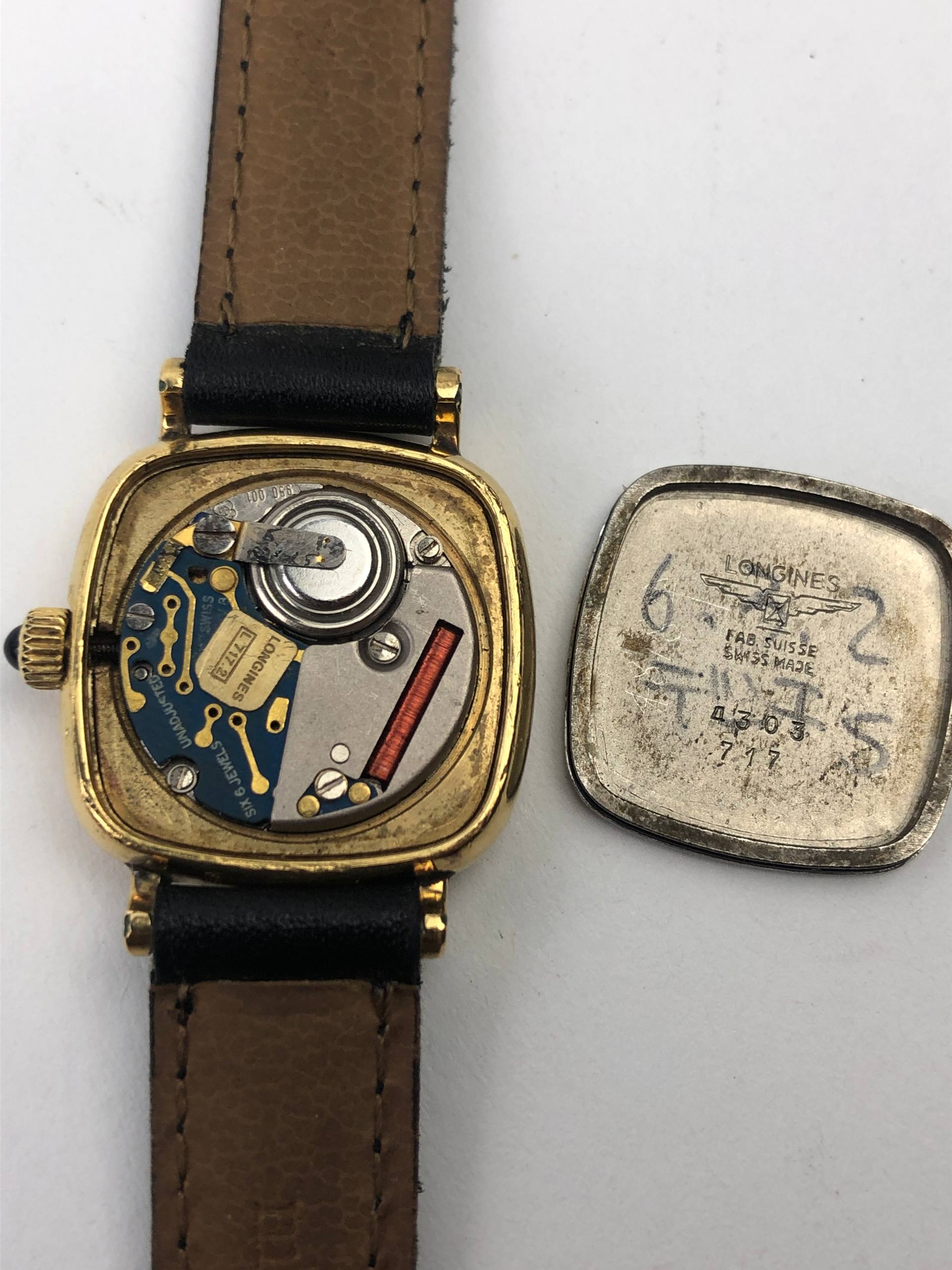 LONGINES L717.2 REF 4303 QUARTZ 7 JEWELS GOLD DIAL SWISS MADE 1980S - Gambar 8