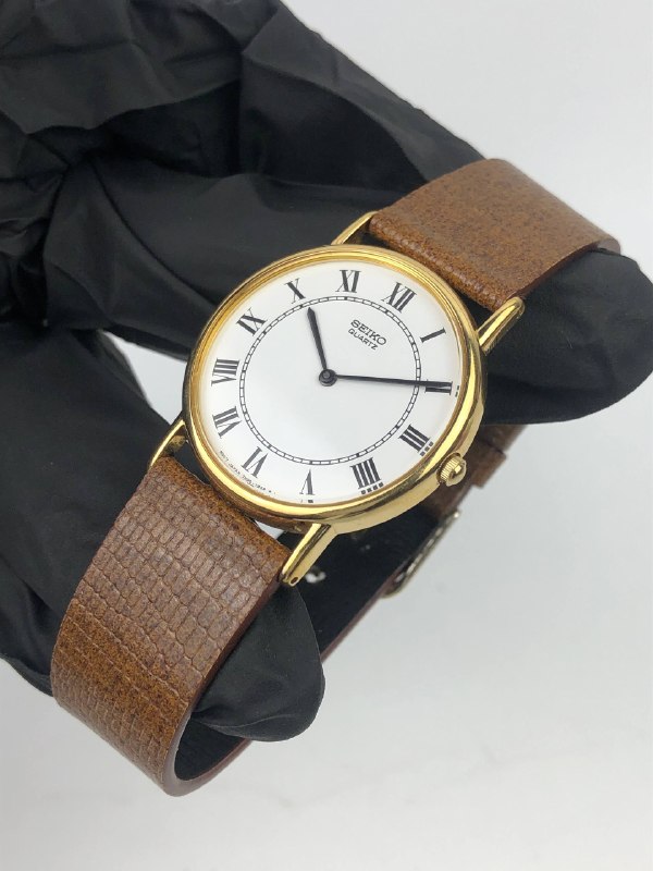 SEIKO 7N00-7A40 QUARTZ ROMAN NUMERAL GOLD TONE CLASSIC - Gambar 3
