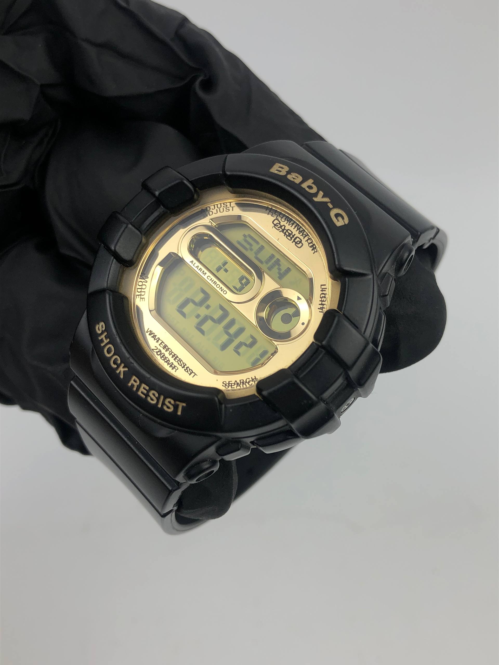 CASIO BABY-G BGD-141 BLACK GOLD DIGITAL 200M SHOCK RESIST MIRROR DISPLAY - Gambar 4