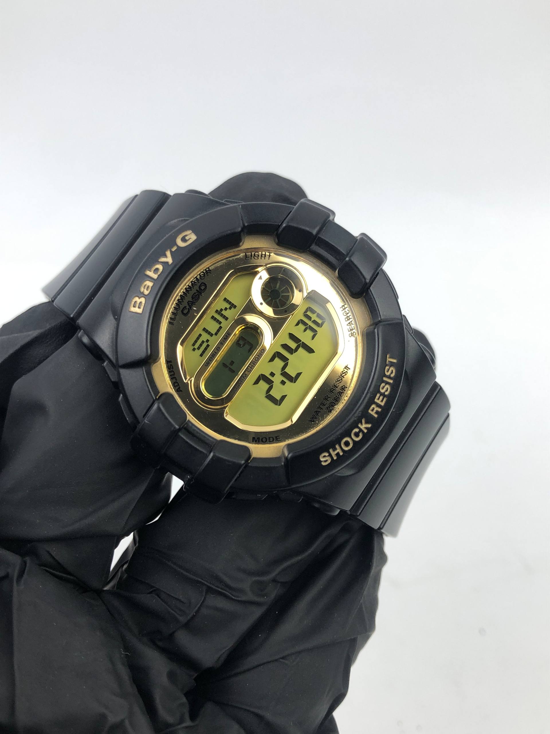 CASIO BABY-G BGD-141 BLACK GOLD DIGITAL 200M SHOCK RESIST MIRROR DISPLAY - Gambar 3