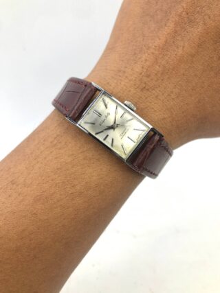 CITIZEN JELLY PARASHOCK RECTANGLE TANK VINTAGE 17 JEWELS C.C.P. STAR STAINLESS STEEL BACK