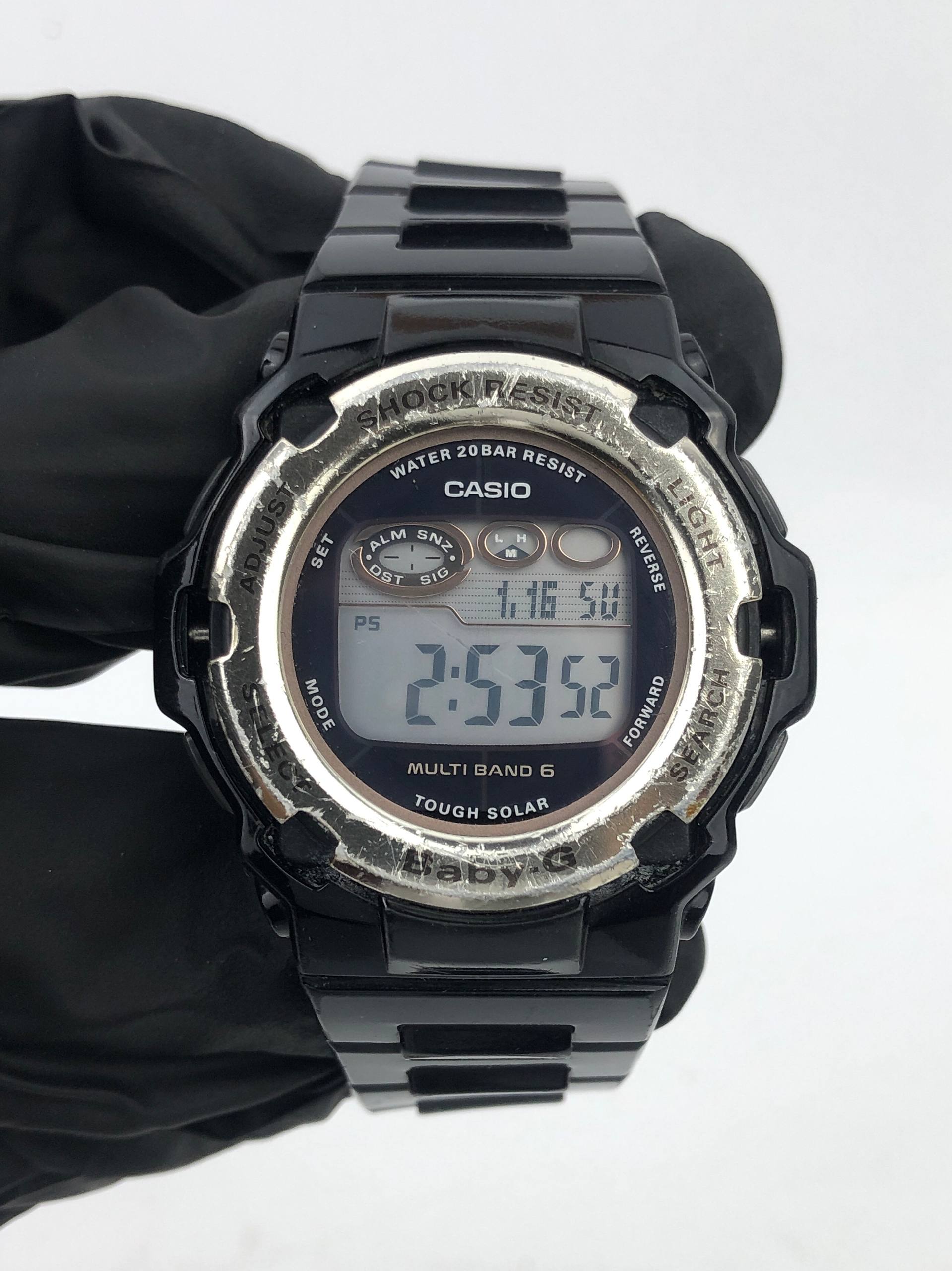 CASIO BABY-G BGR-300 TOUGH SOLAR MULTI BAND 6 DIGITAL BLACK - Gambar 2