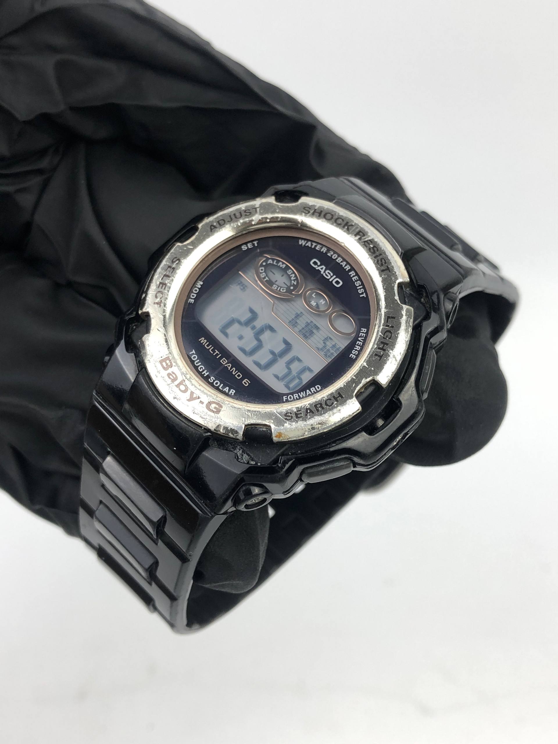 CASIO BABY-G BGR-300 TOUGH SOLAR MULTI BAND 6 DIGITAL BLACK - Gambar 3