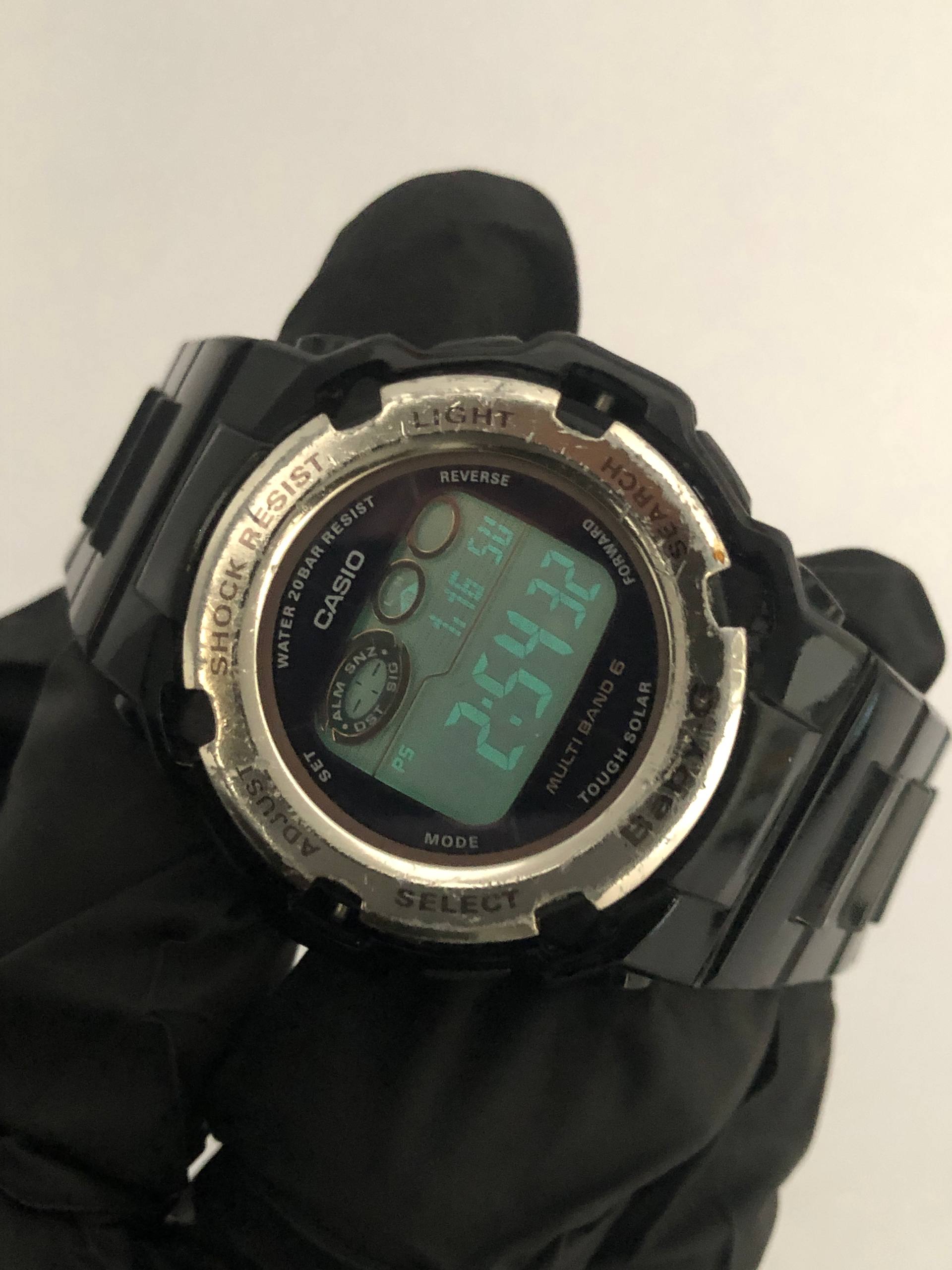 CASIO BABY-G BGR-300 TOUGH SOLAR MULTI BAND 6 DIGITAL BLACK - Gambar 5
