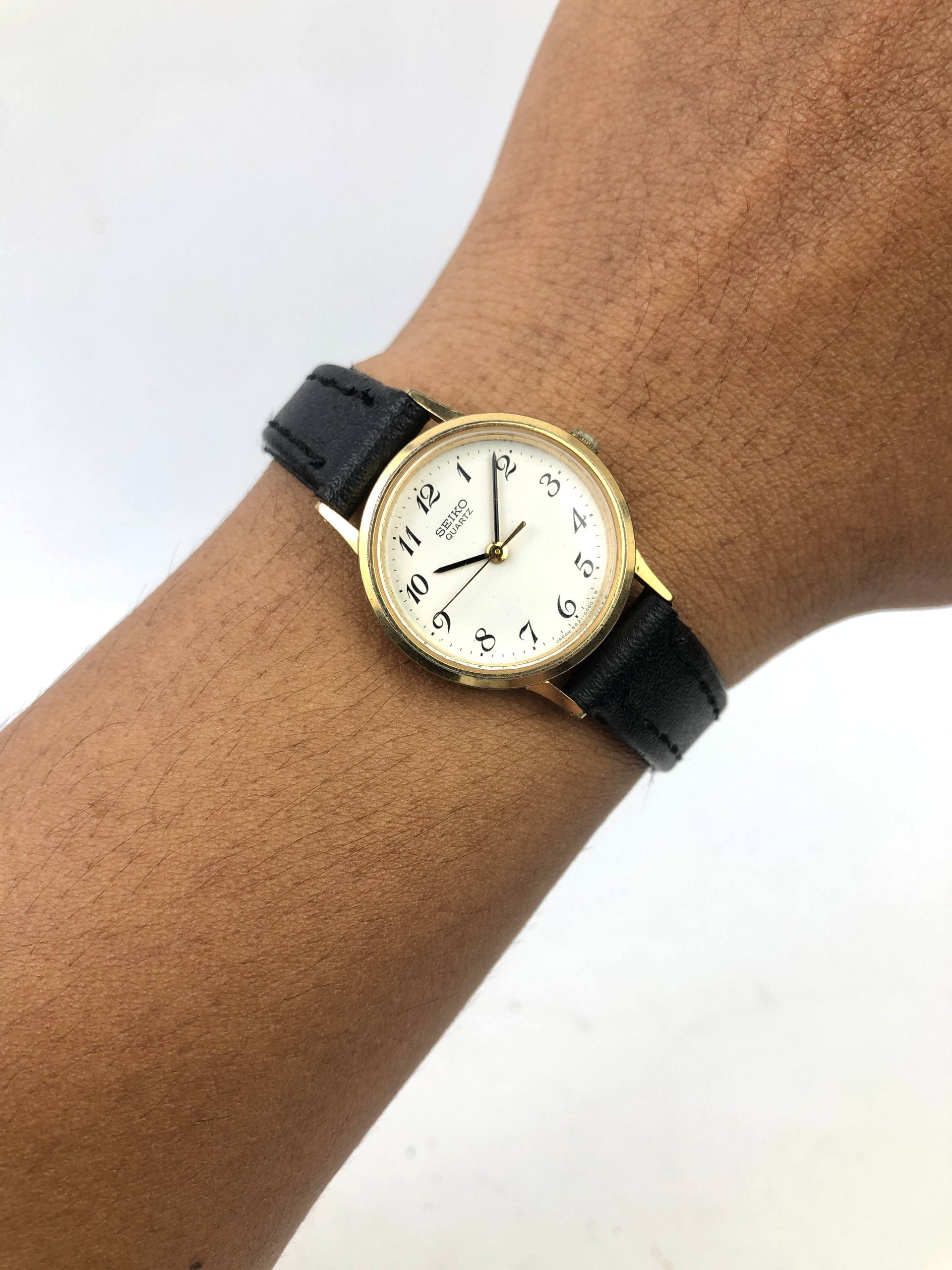 SEIKO QUARTZ 5421-0090 LADIES GOLD CASE ORIGINAL