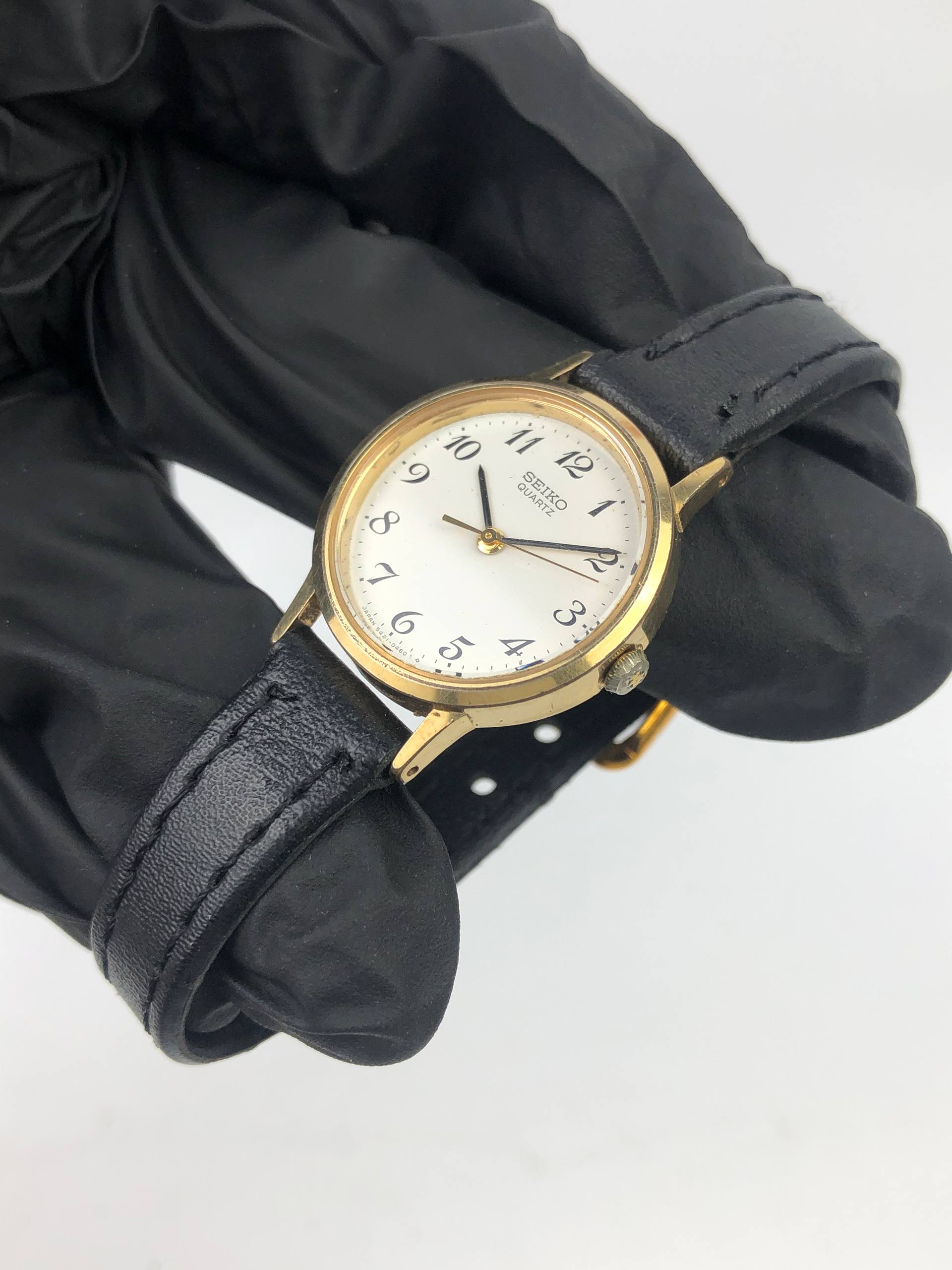SEIKO QUARTZ 5421-0090 LADIES GOLD CASE ORIGINAL - Gambar 3