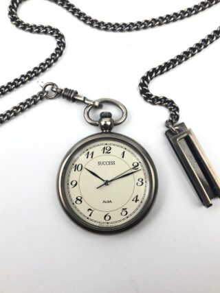POCKET WATCH ALBA SUCCESS V306-9A00 JAPAN QUARTZ + CHAIN