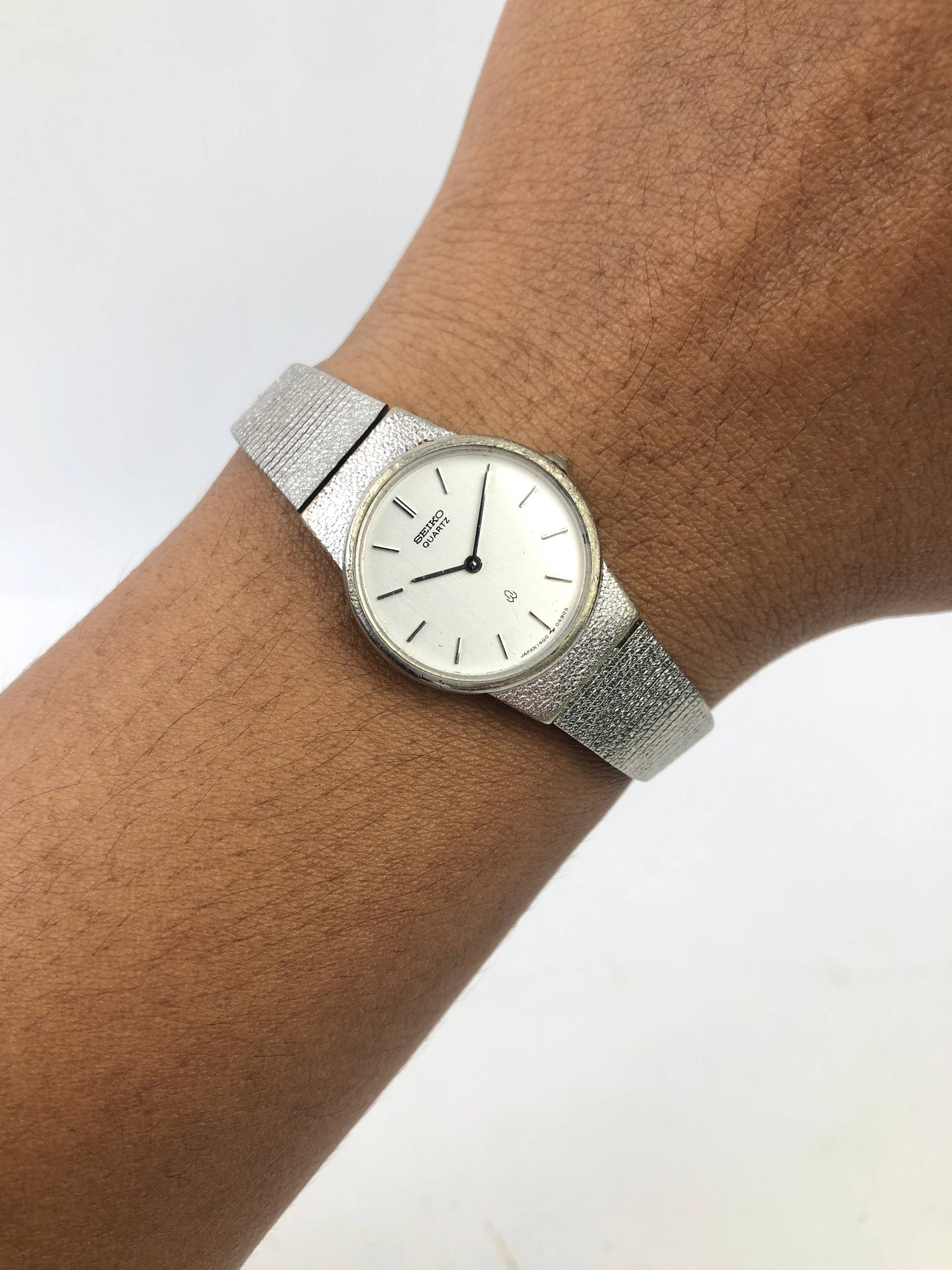 SEIKO 1400-0120 PDP PALLADIUM PLATED QUARTZ JAPAN LADIES