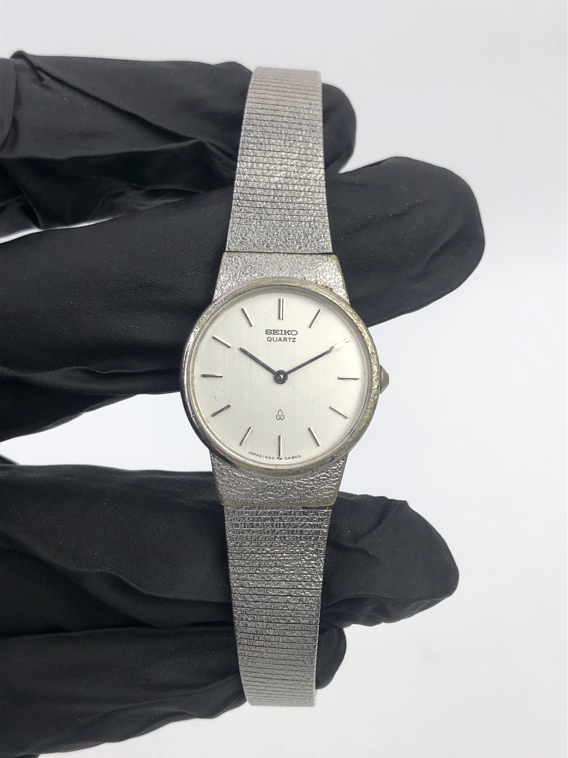 SEIKO 1400-0120 PDP PALLADIUM PLATED QUARTZ JAPAN LADIES - Gambar 2