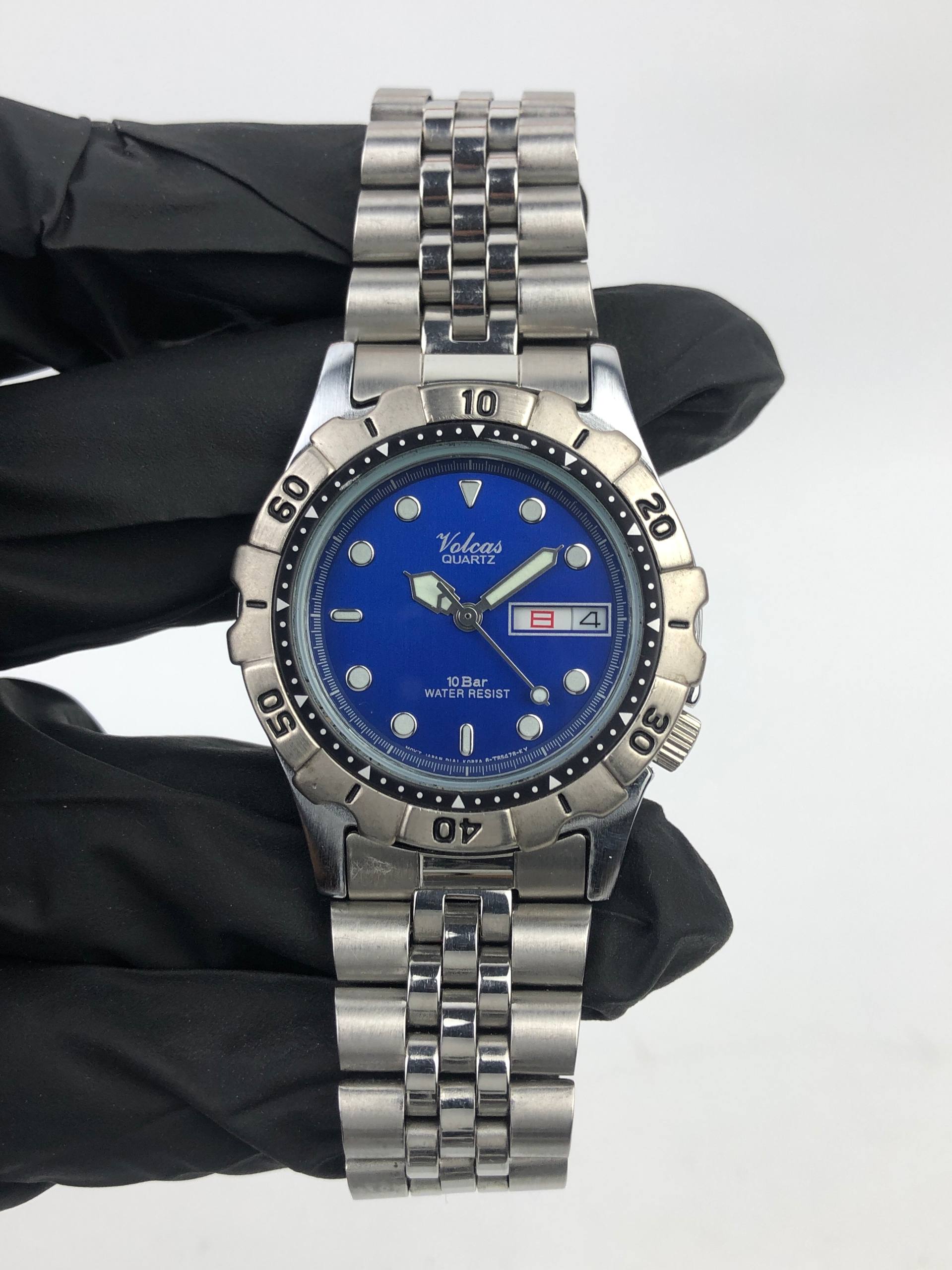 JAM TANGAN SPORTY VOLCAS QUARTZ BLUE DIAL - Gambar 2