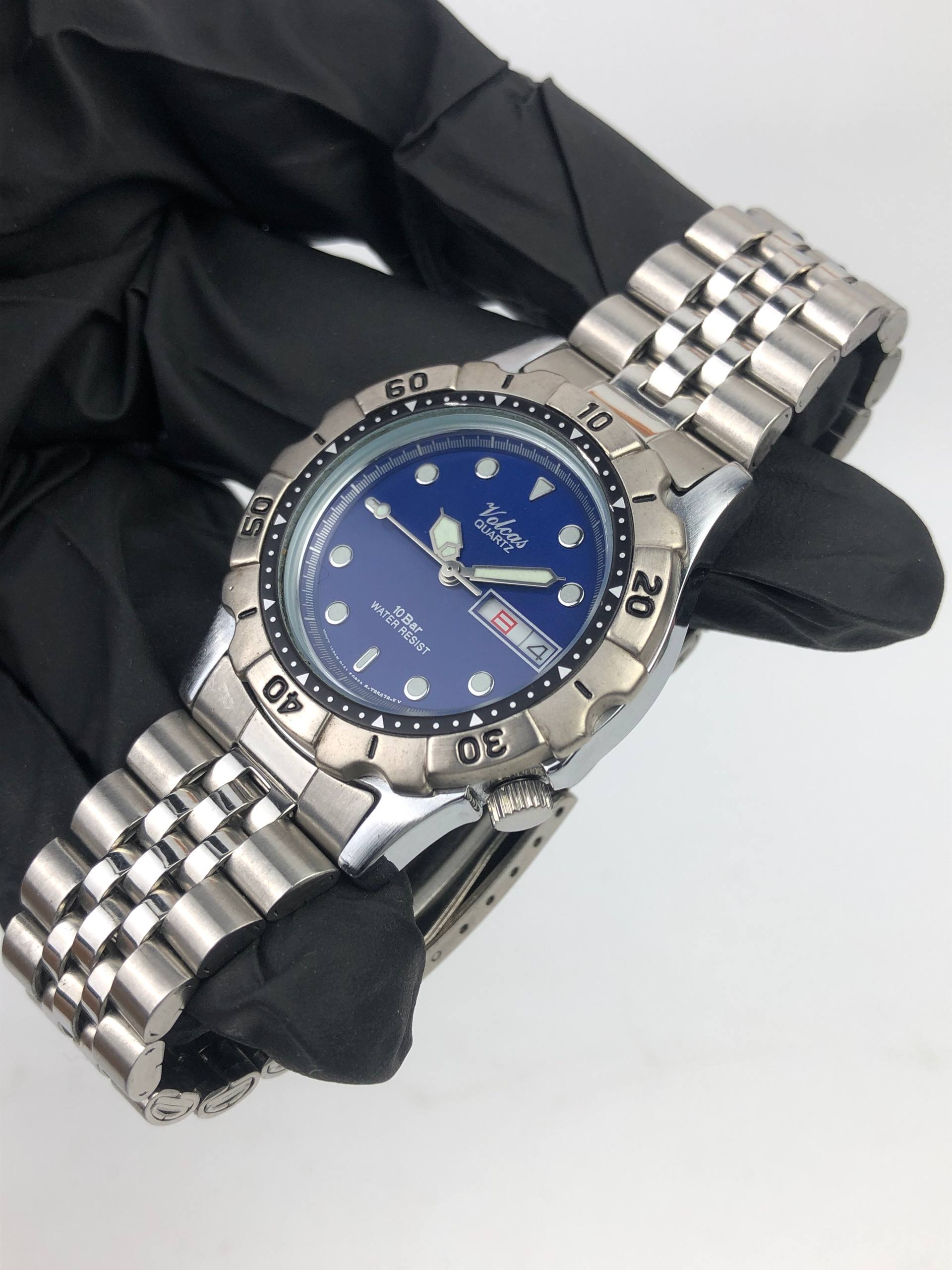JAM TANGAN SPORTY VOLCAS QUARTZ BLUE DIAL - Gambar 3