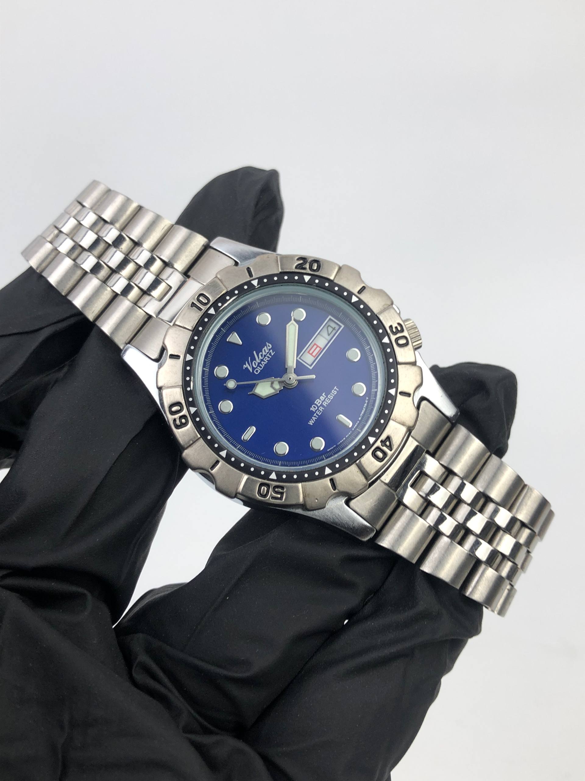 JAM TANGAN SPORTY VOLCAS QUARTZ BLUE DIAL - Gambar 4