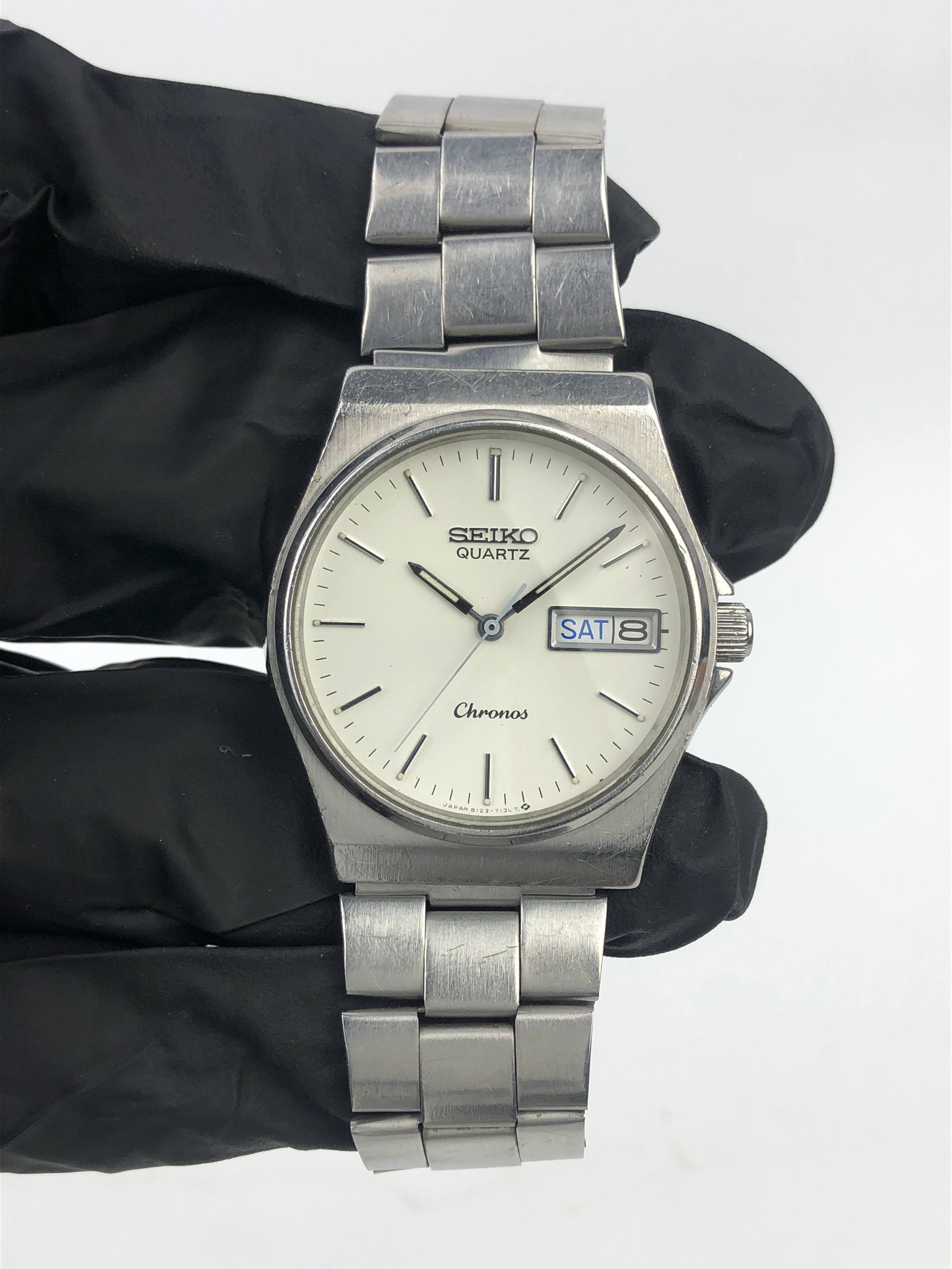 SEIKO CHRONOS 8123-7090 QUARTZ DAY-DATE JAPAN ORIGINAL - Gambar 2