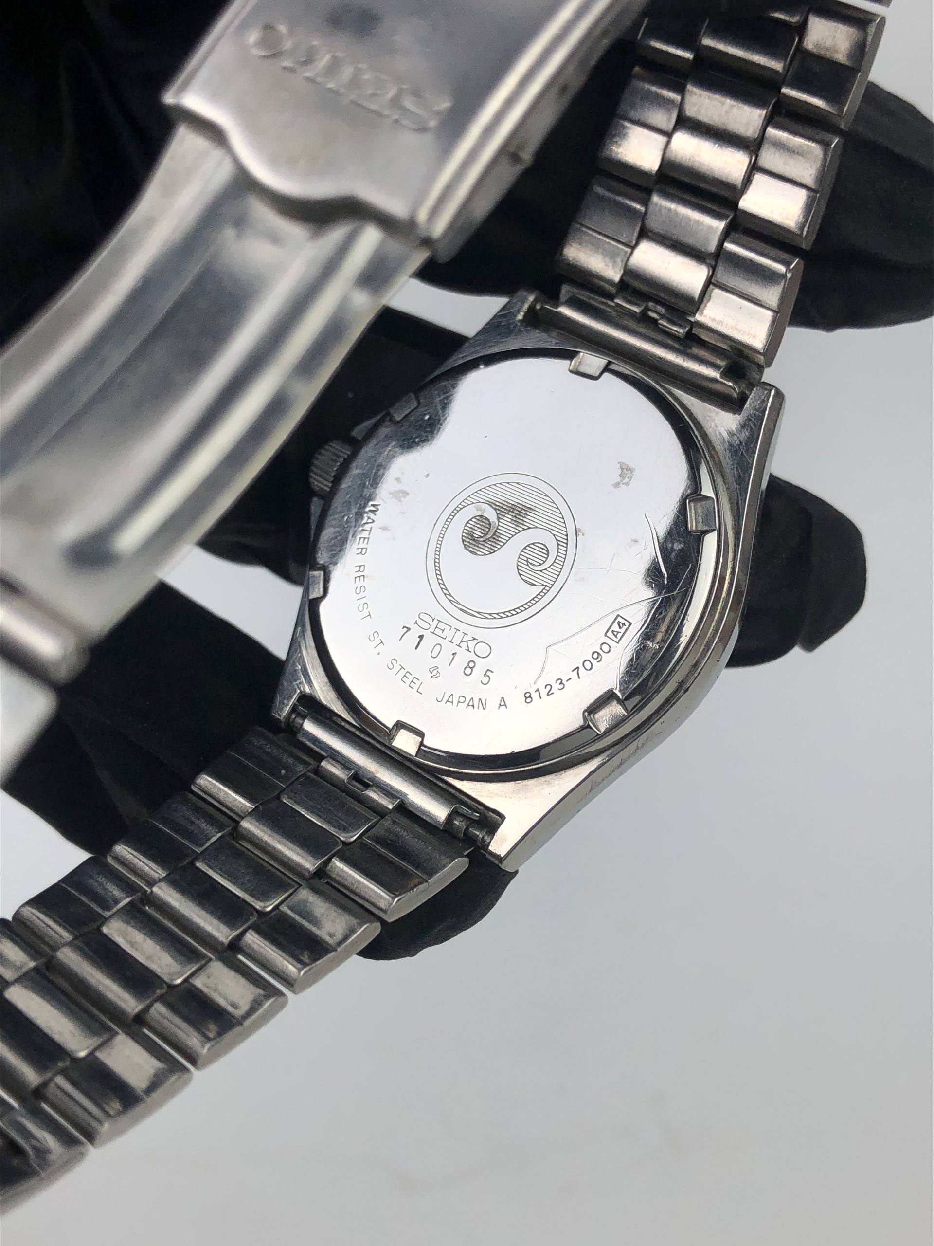 SEIKO CHRONOS 8123-7090 QUARTZ DAY-DATE JAPAN ORIGINAL - Gambar 8