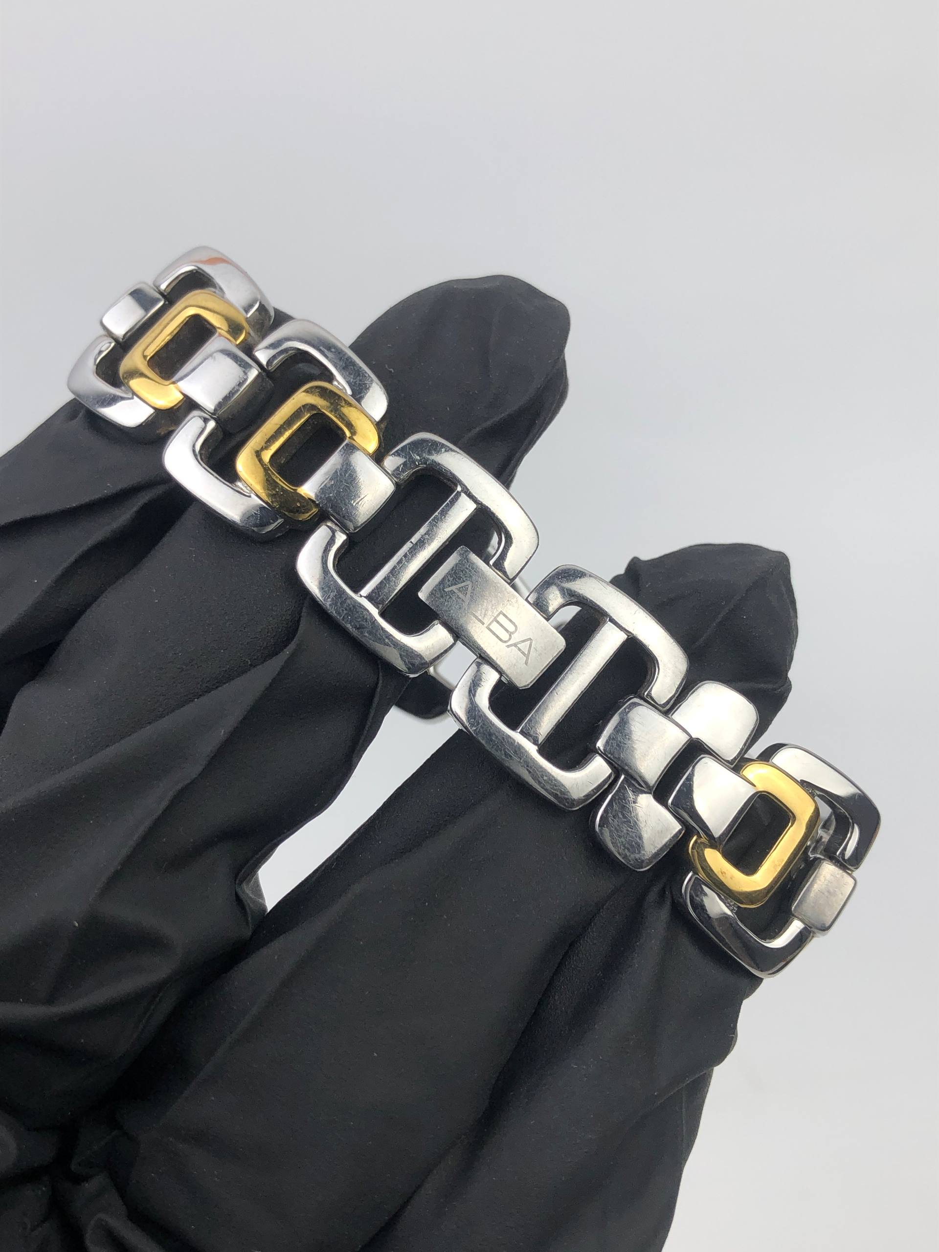 ALBA QUARTZ JAPAN TWO-TONE SQUARE DATE JEWELRY BRACELET - Gambar 7