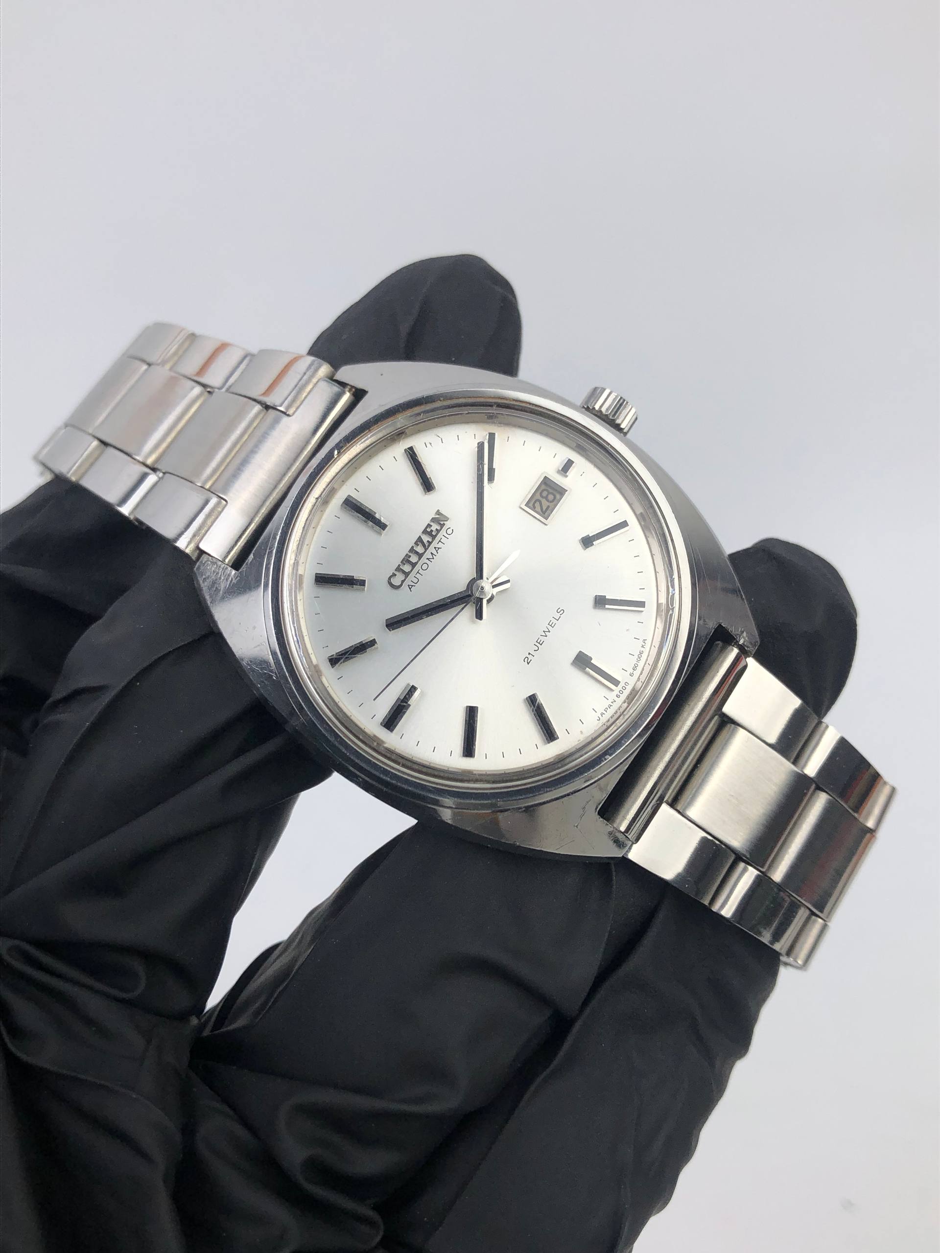 CITIZEN AUTOMATIC 21 JEWELS VINTAGE JAPAN ORIGINAL INTEGRATED BRACELET - Gambar 4