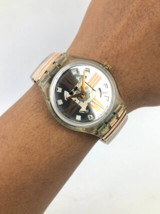 SWATCH AUTOMATIC 1992 VINTAGE SKELETON OPEN DIAL SWISS MADE 23 JEWELS