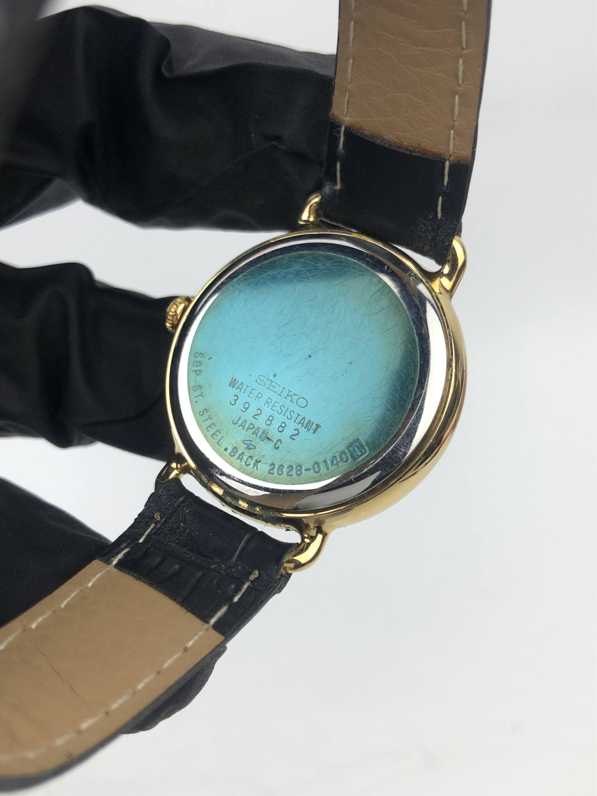 SEIKO QUARTZ 2628-0140 VINTAGE SMALL SECOND ART DECO DIAL JAPAN - Gambar 7