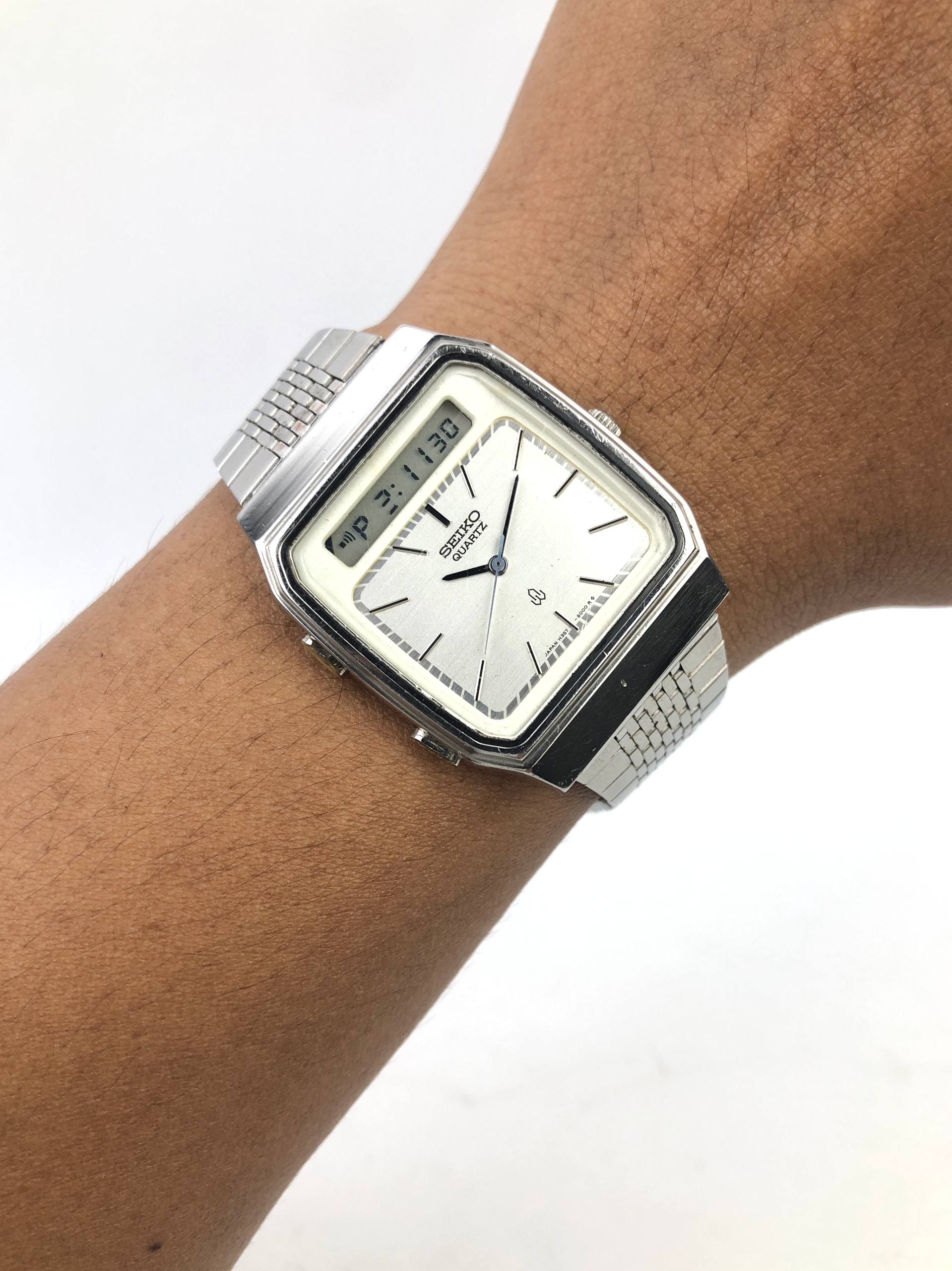 SEIKO H357 ANADIGI VINTAGE ICONIC 80s JAPAN