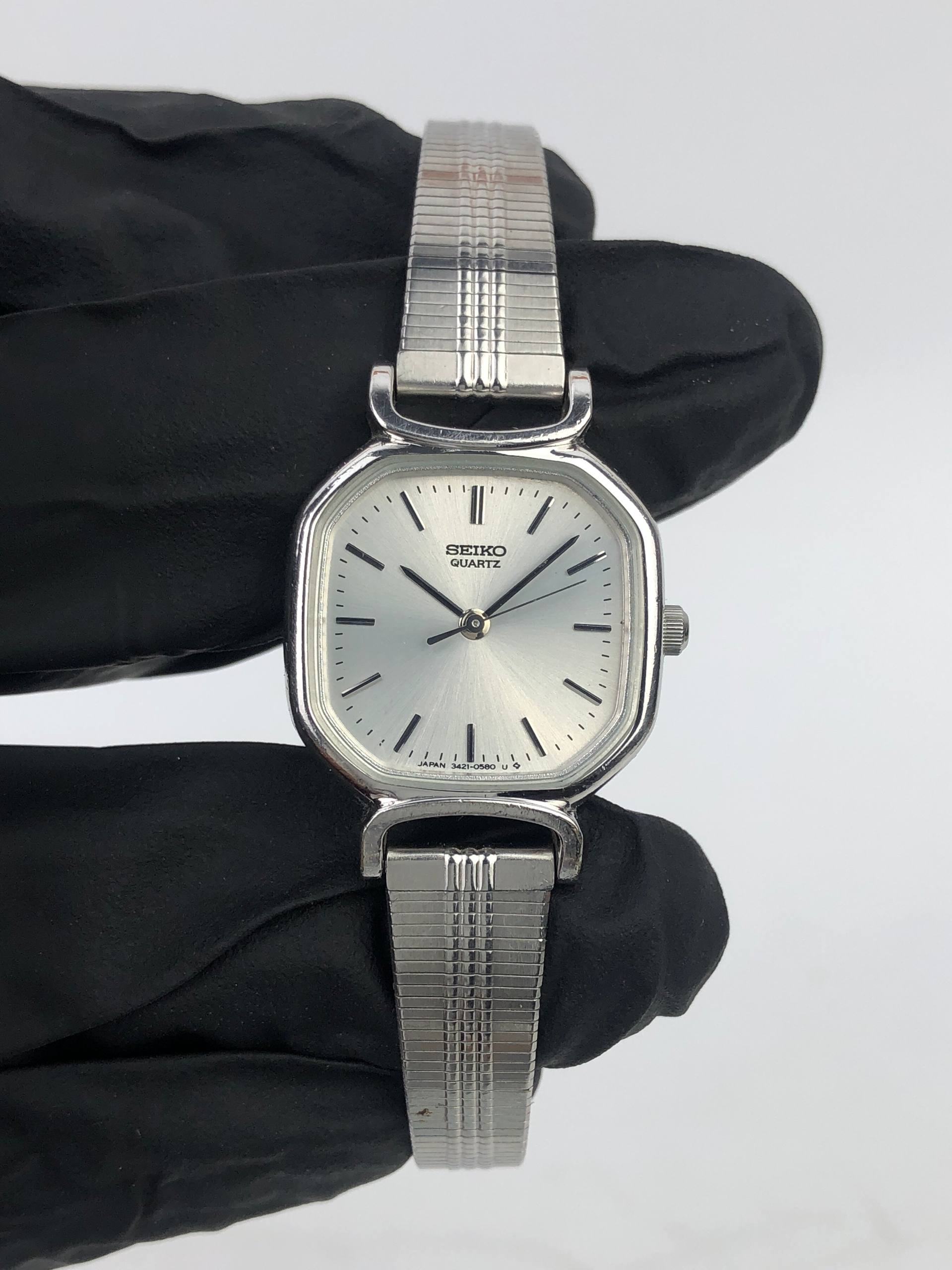 SEIKO QUARTZ CAL 3421 LADIES OCTAGON - Gambar 2