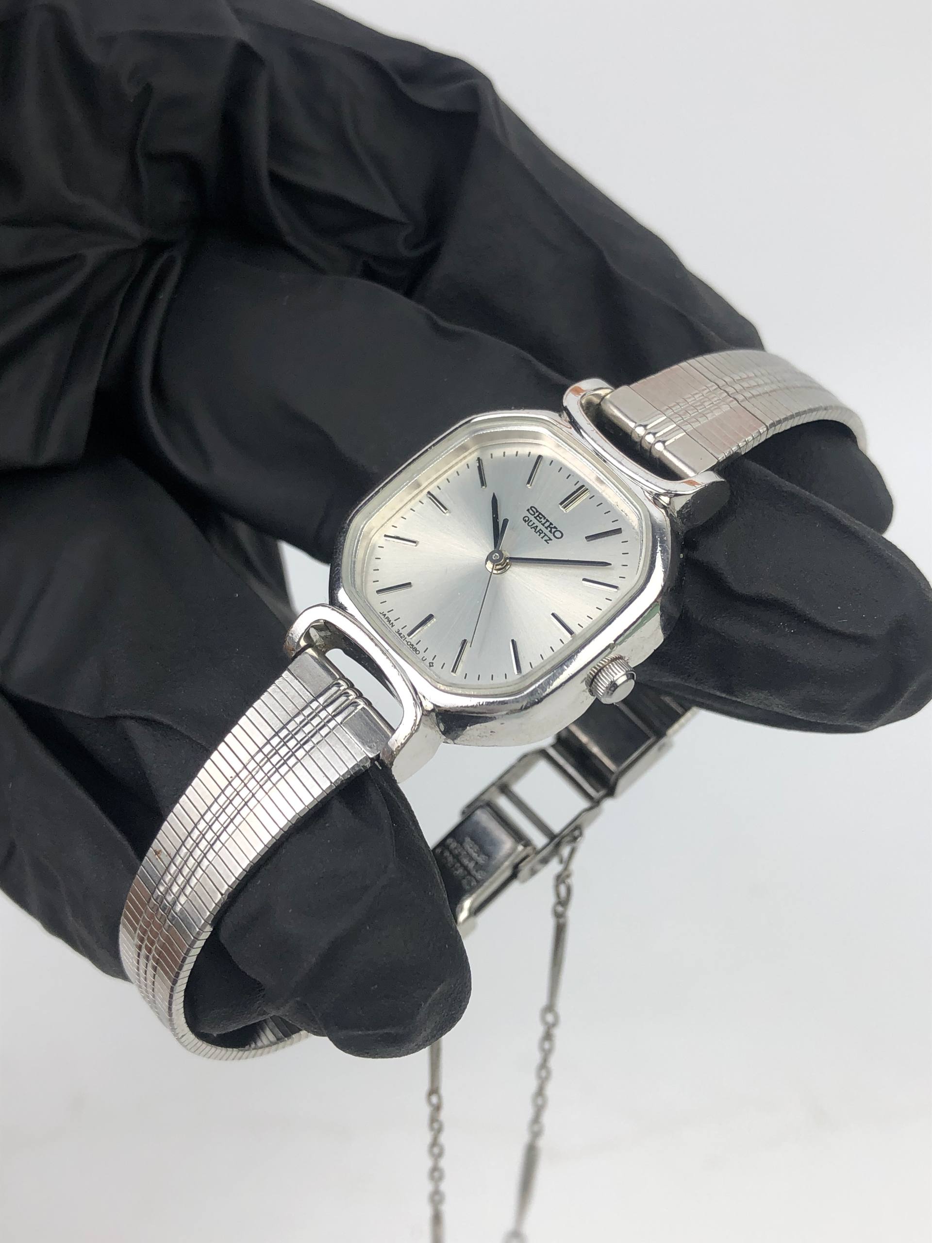 SEIKO QUARTZ CAL 3421 LADIES OCTAGON - Gambar 4