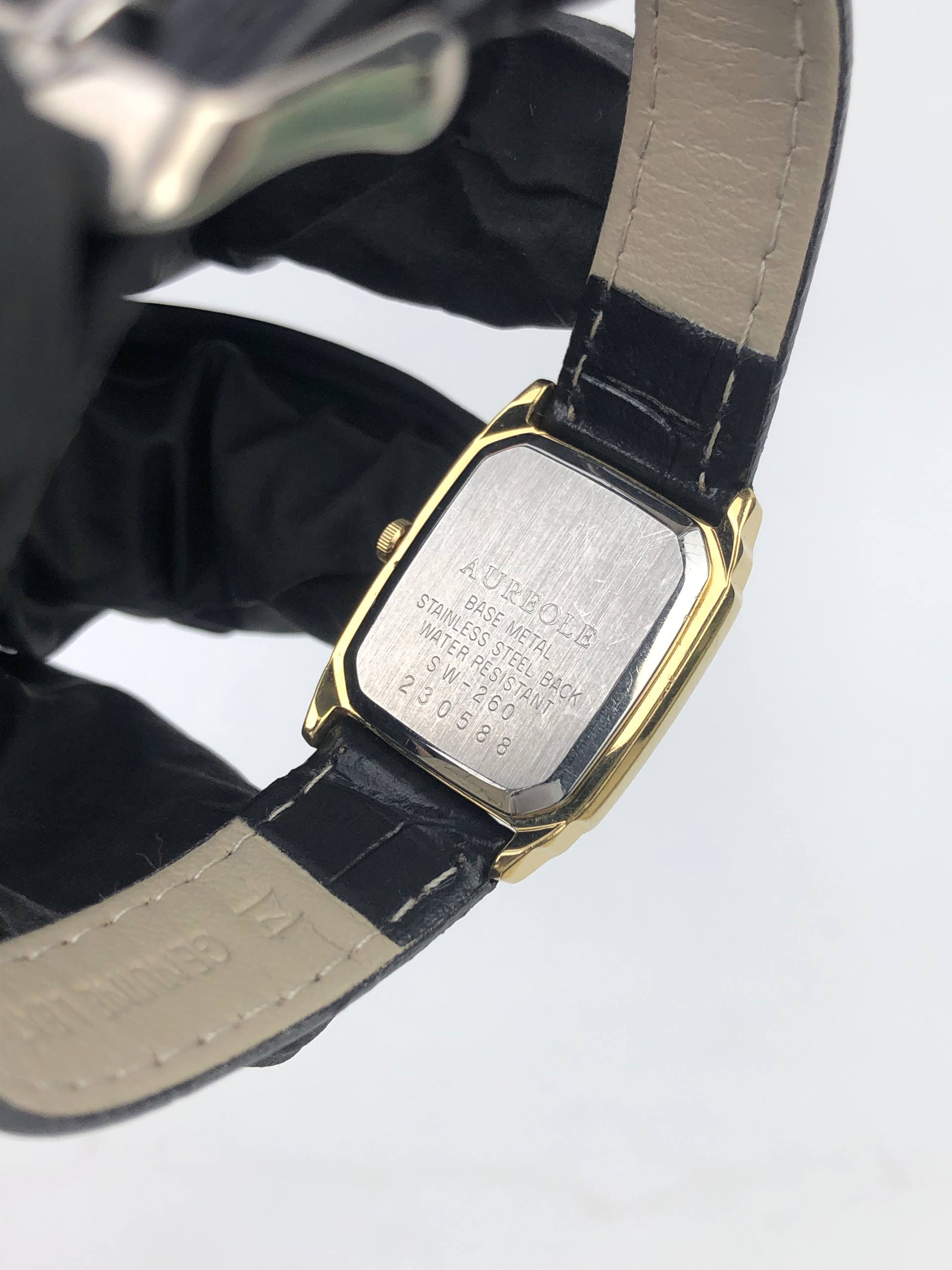 SWISSWATCH AUREOLE QUARTZ TANK LADIES GOLD CASE - Gambar 7