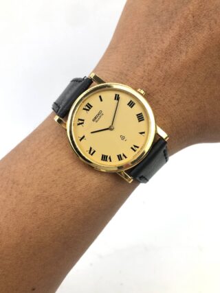 SEIKO CHARIOT QUARTZ ROMAN GOLD ROMAN DIAL