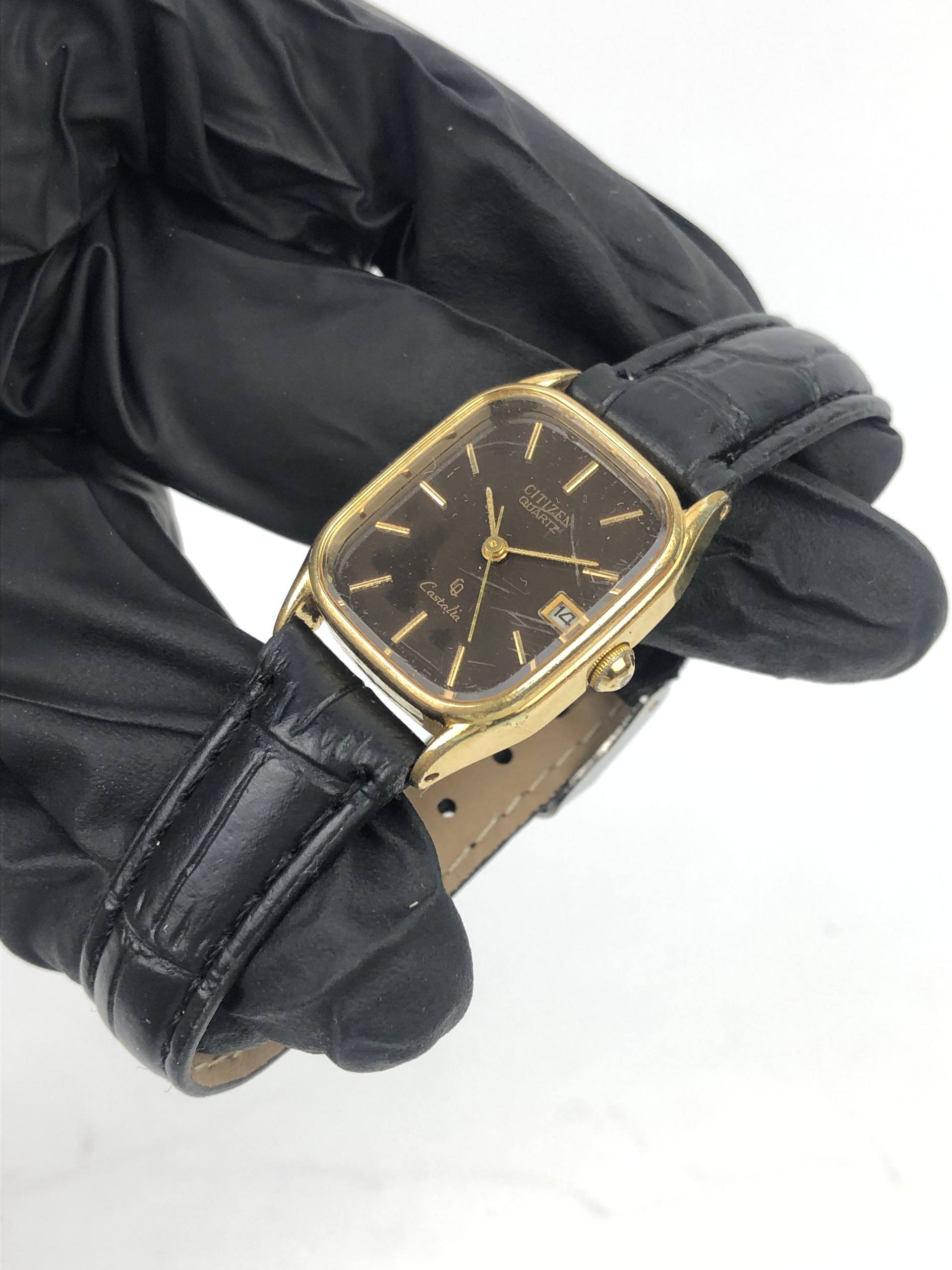 CITIZEN CASTALIA QUARTZ BROWN DIAL - Gambar 4